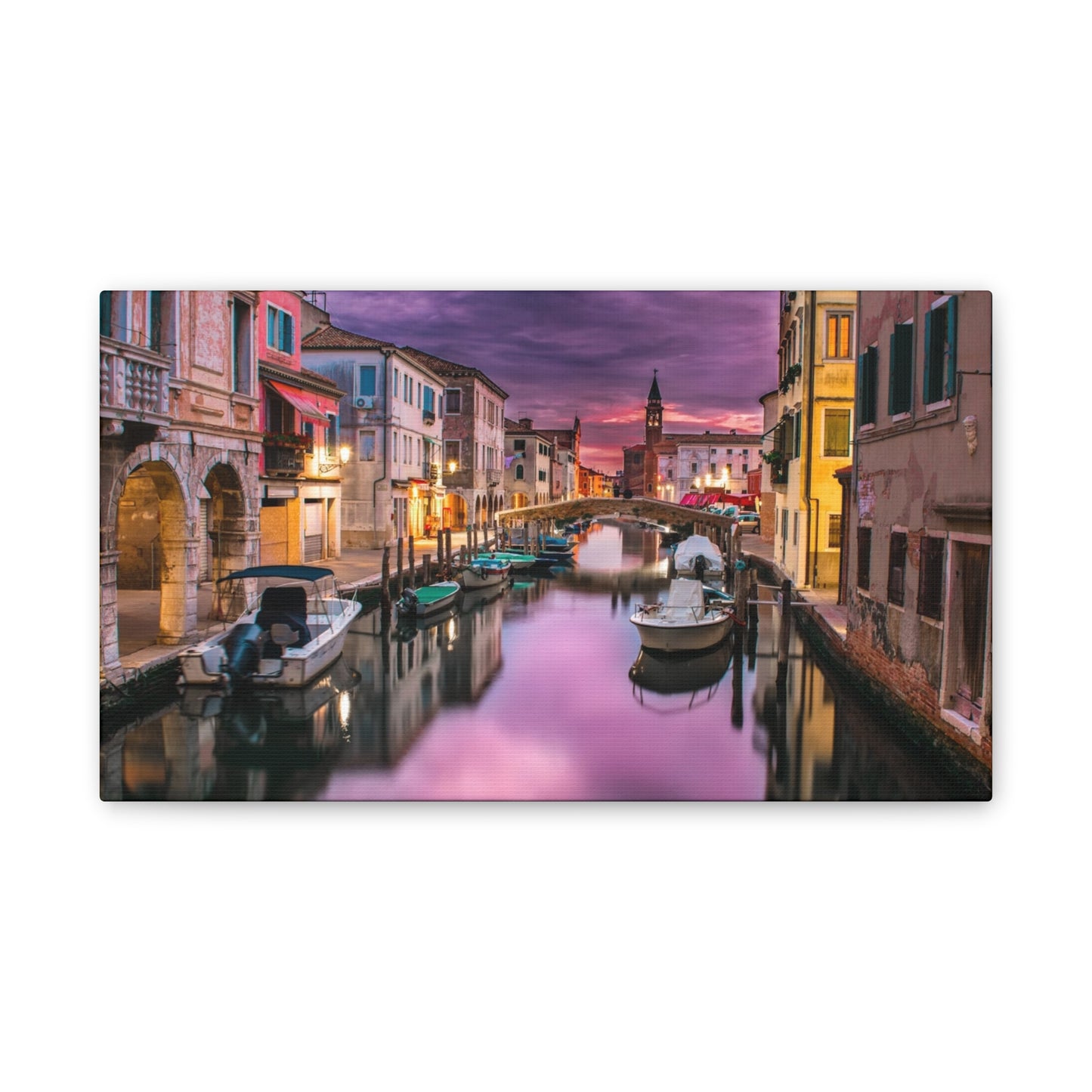 Venice Canal - Canvas Stretched, 0.75"