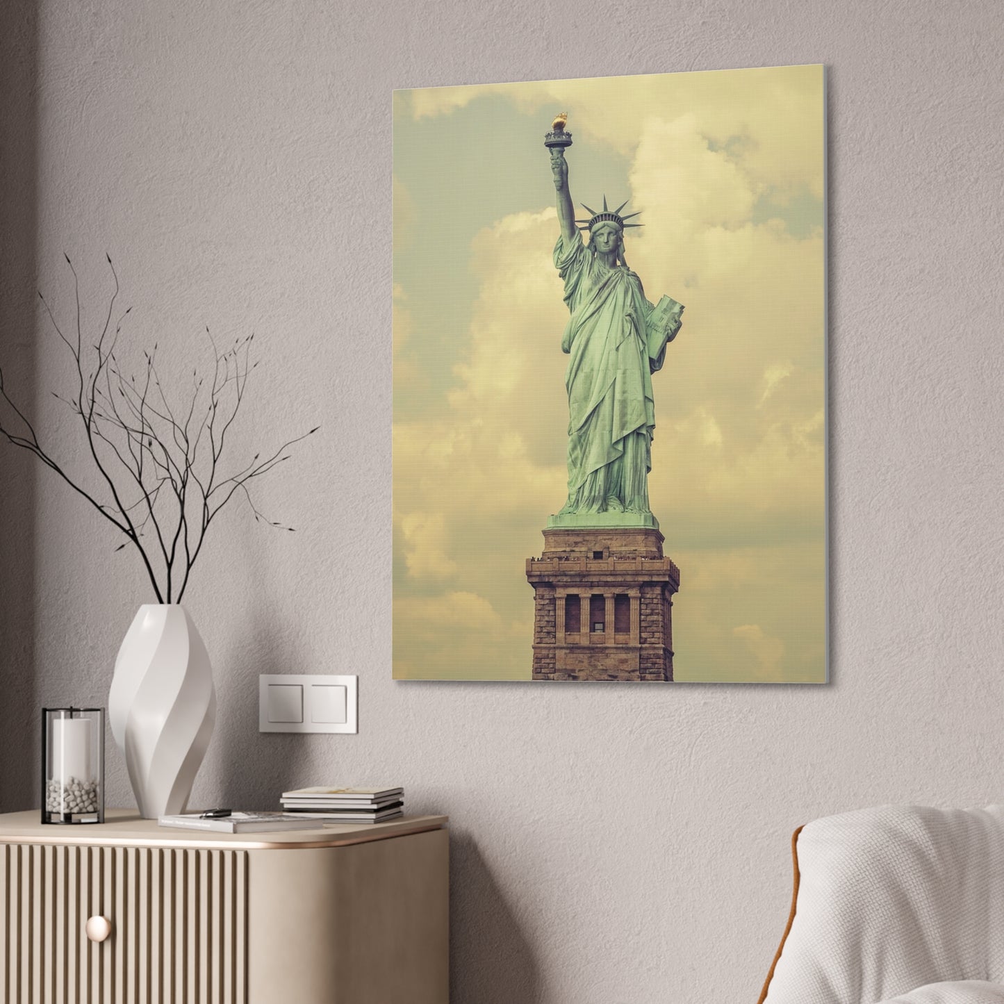 Statue of Liberty - Canvas Stretched, 0.75"