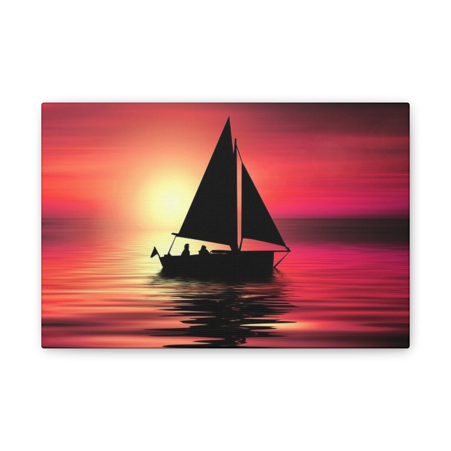 Sailing at Sunset - Canvas Stretched, 0.75"