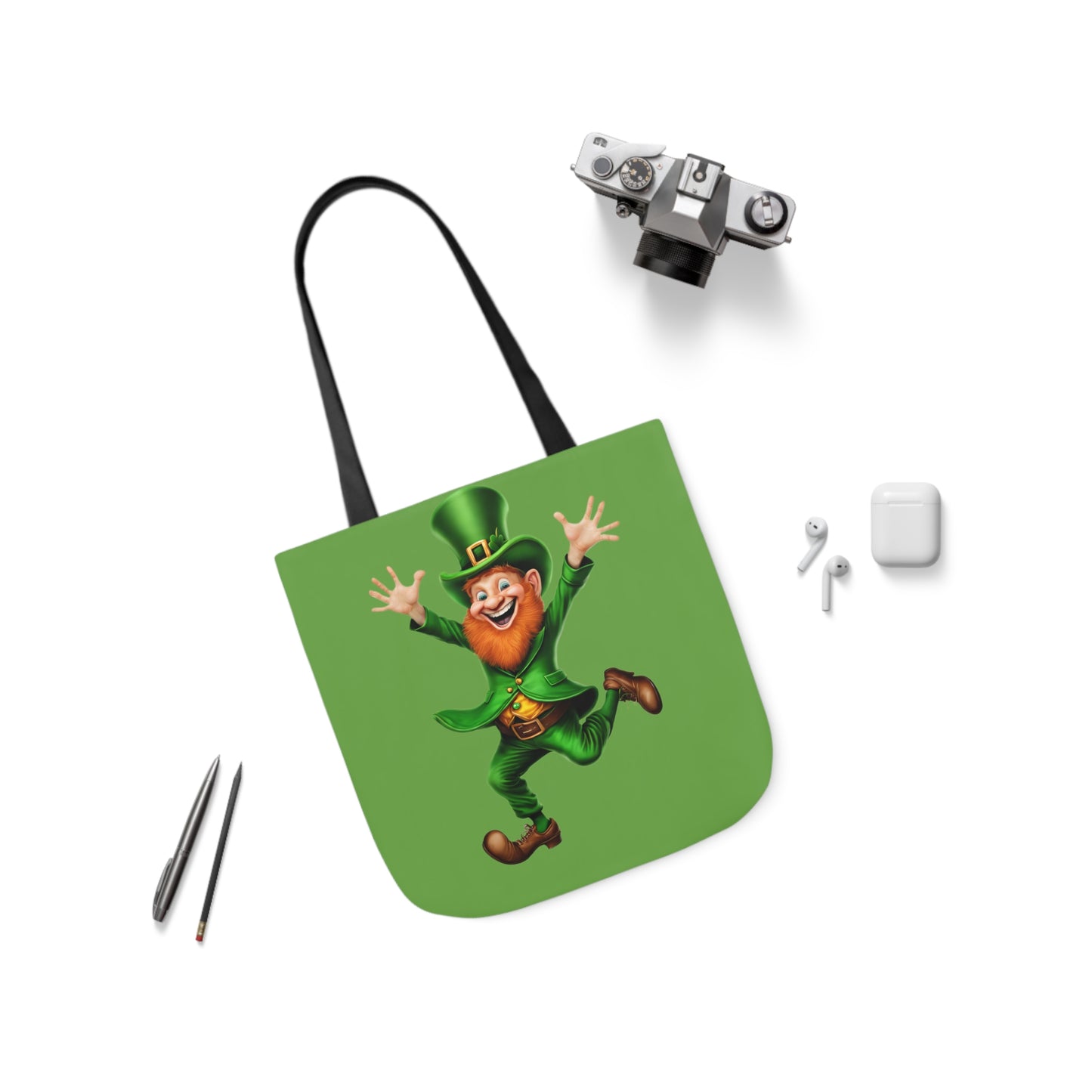 St. Patricks - Canvas Tote Bag, 5-Color Straps