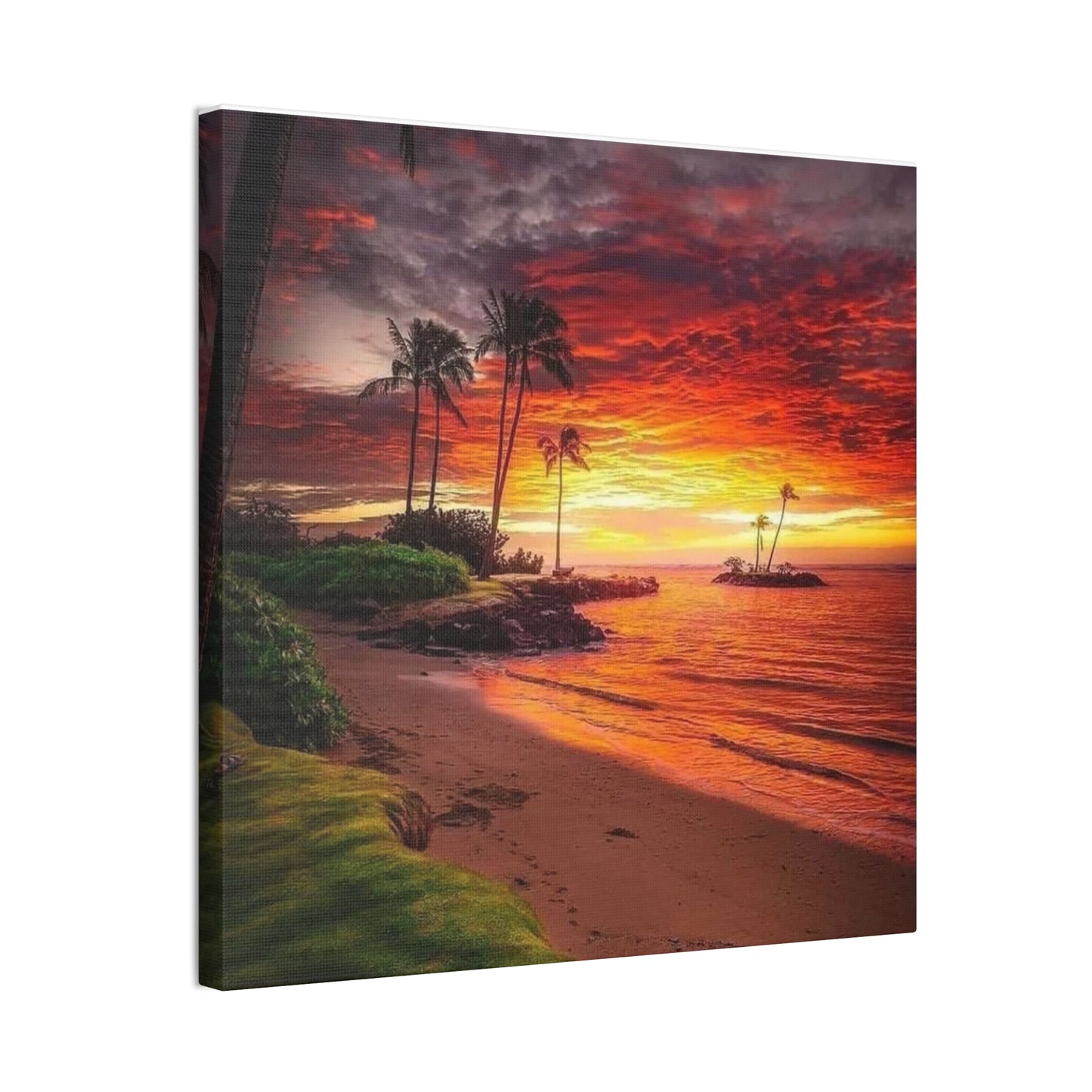Sunset Island - Canvas Stretched, 0.75"