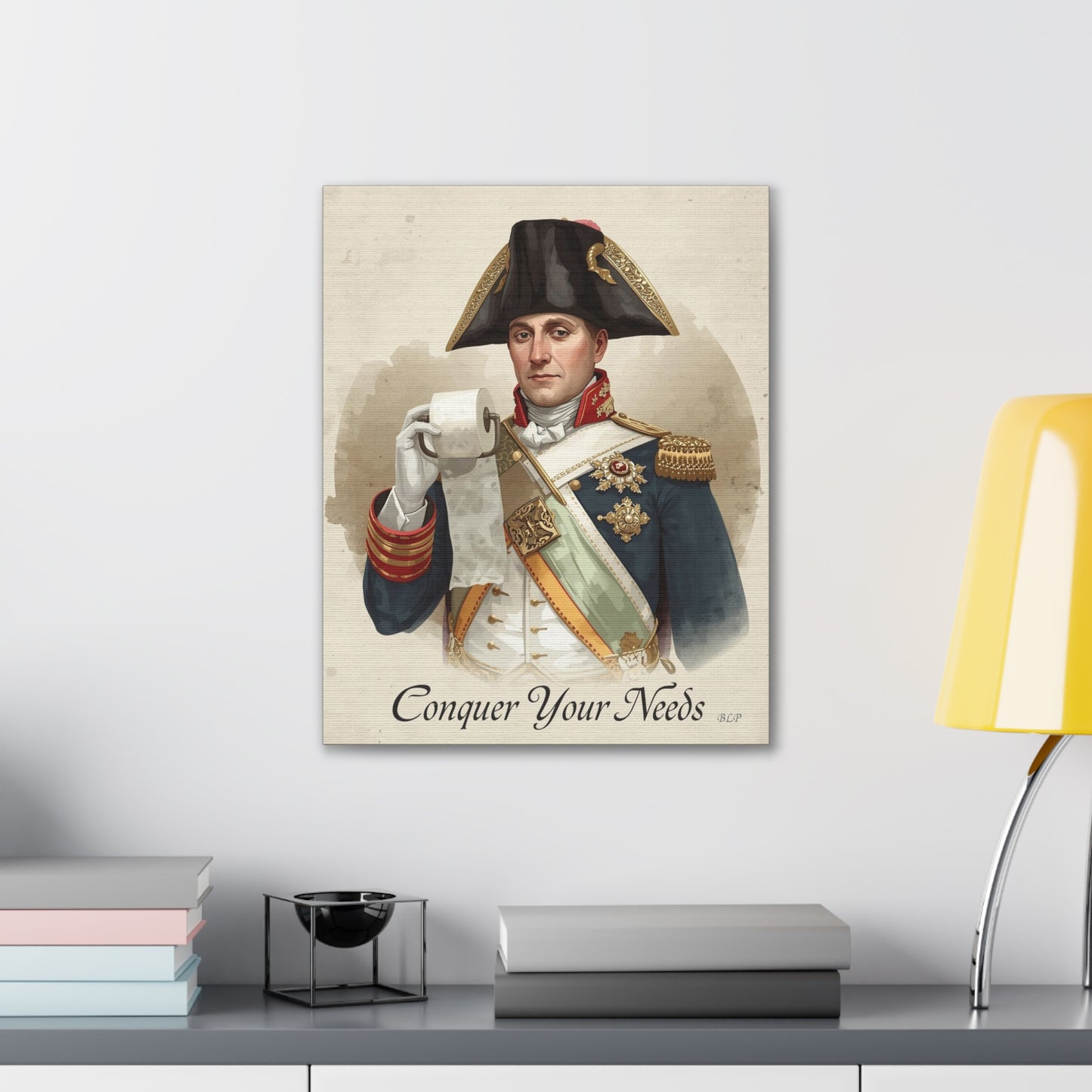 Napoleon - Canvas Stretched, 0.75" - 2026 Wall Art - Bathroom Humor
