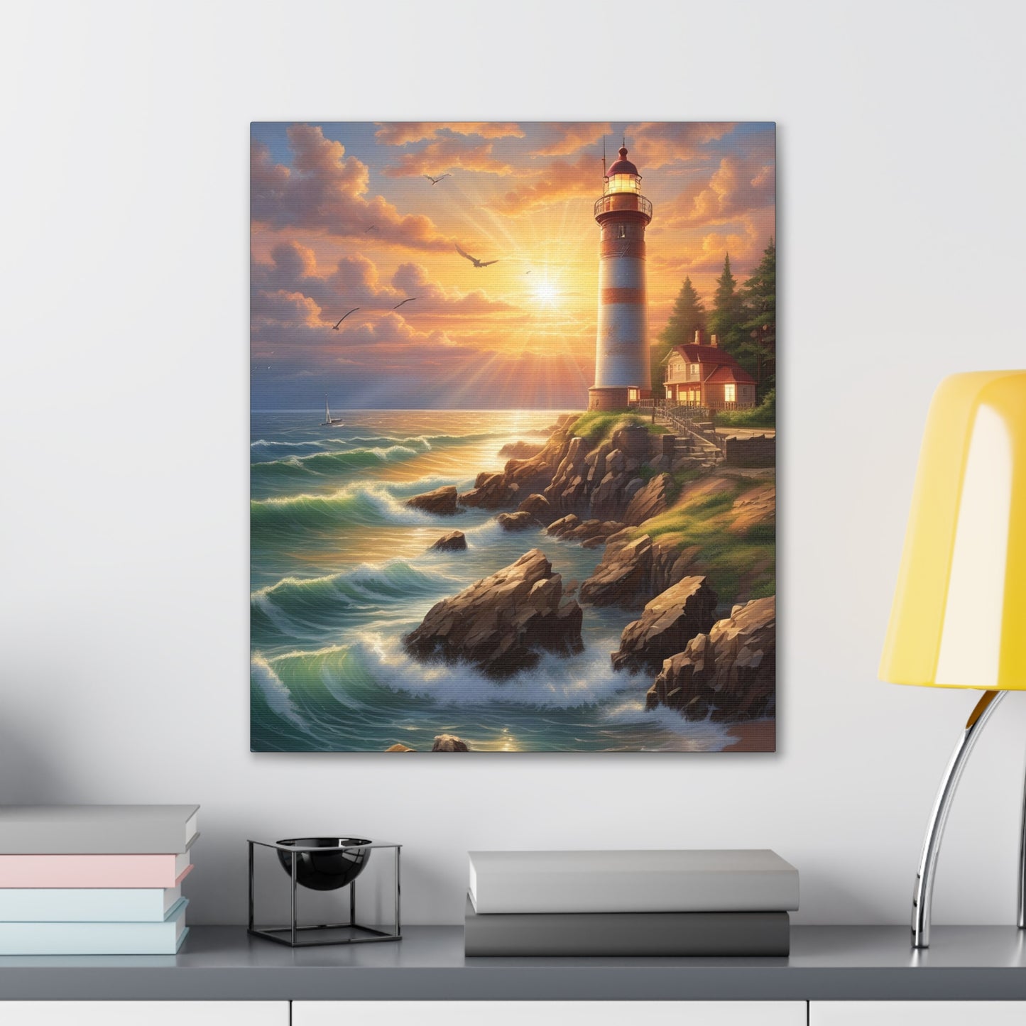 Light House - Canvas Stretched, 0.75"