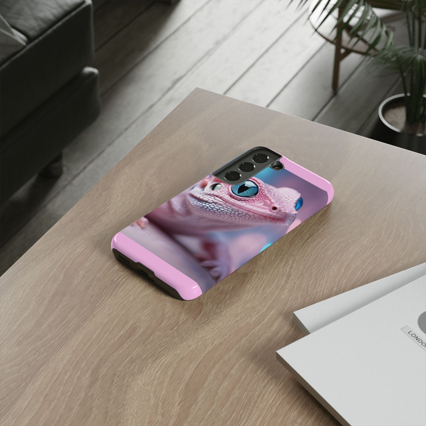 Pink Lizard - Whimsical Phone Cases