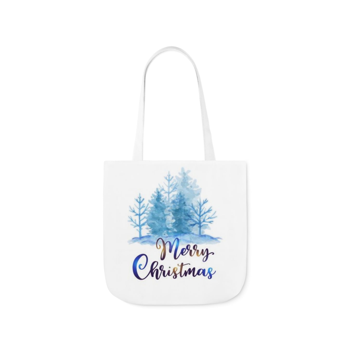 Merry Christmas - Canvas Tote Bag, 5-Color Straps - Christmas