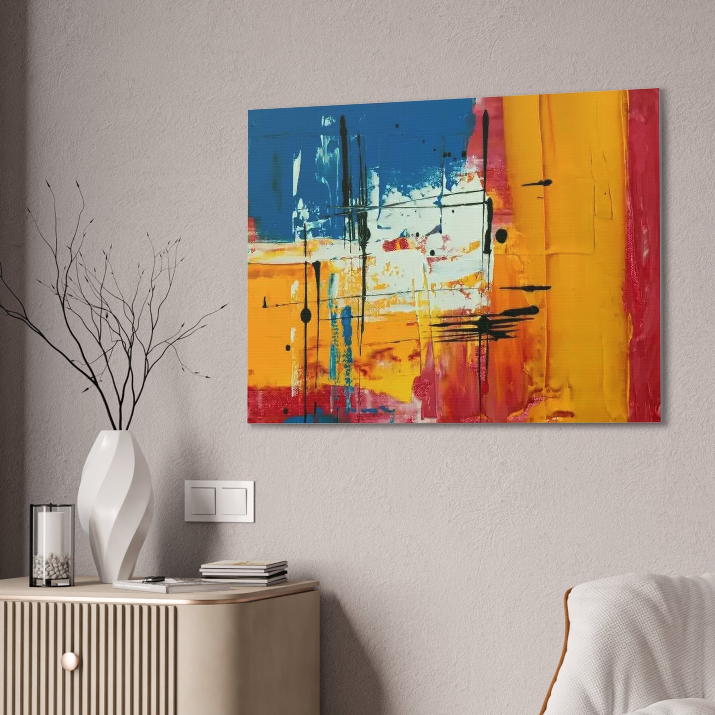 Abstract - Canvas Stretched, 0.75" - Wall Art 2026  - Creative
