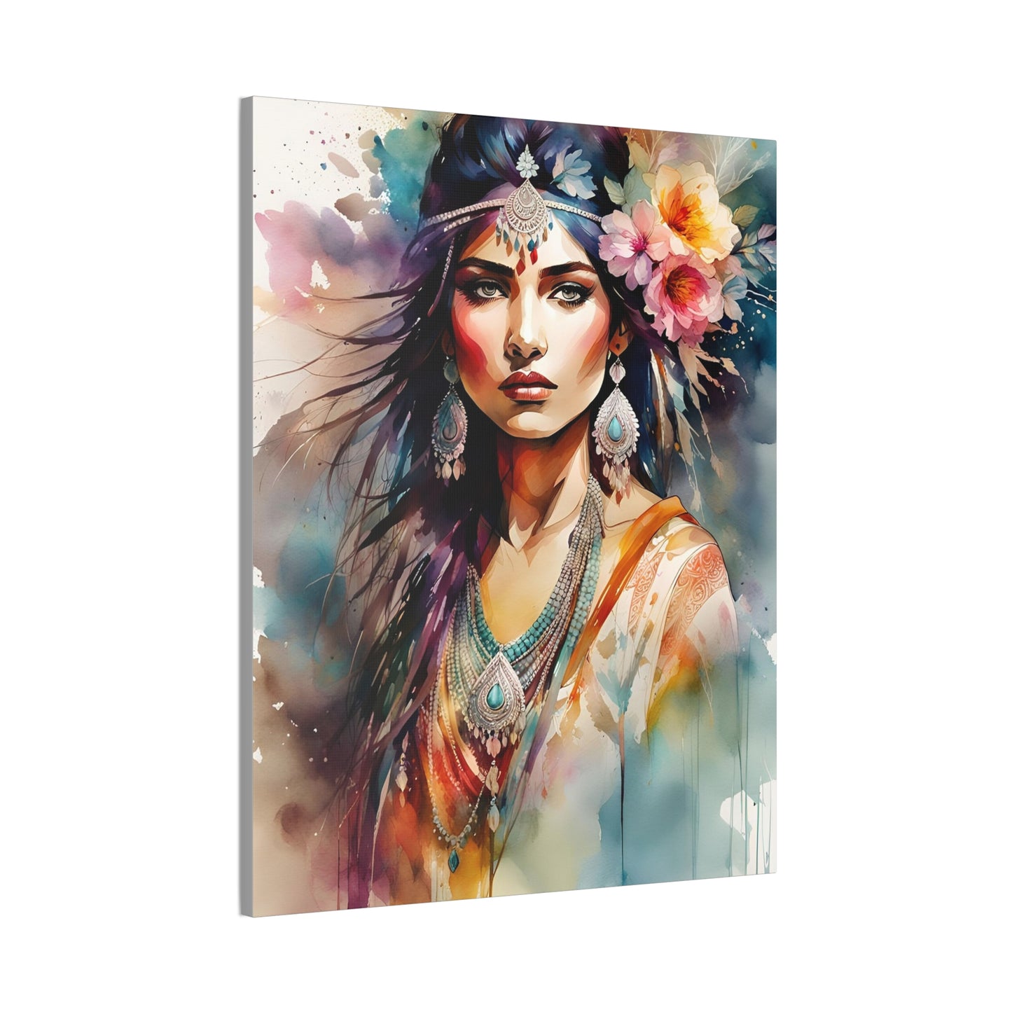 Indian Maiden - Canvas Stretched, 0.75" - 2026 Wall Art - Individuals