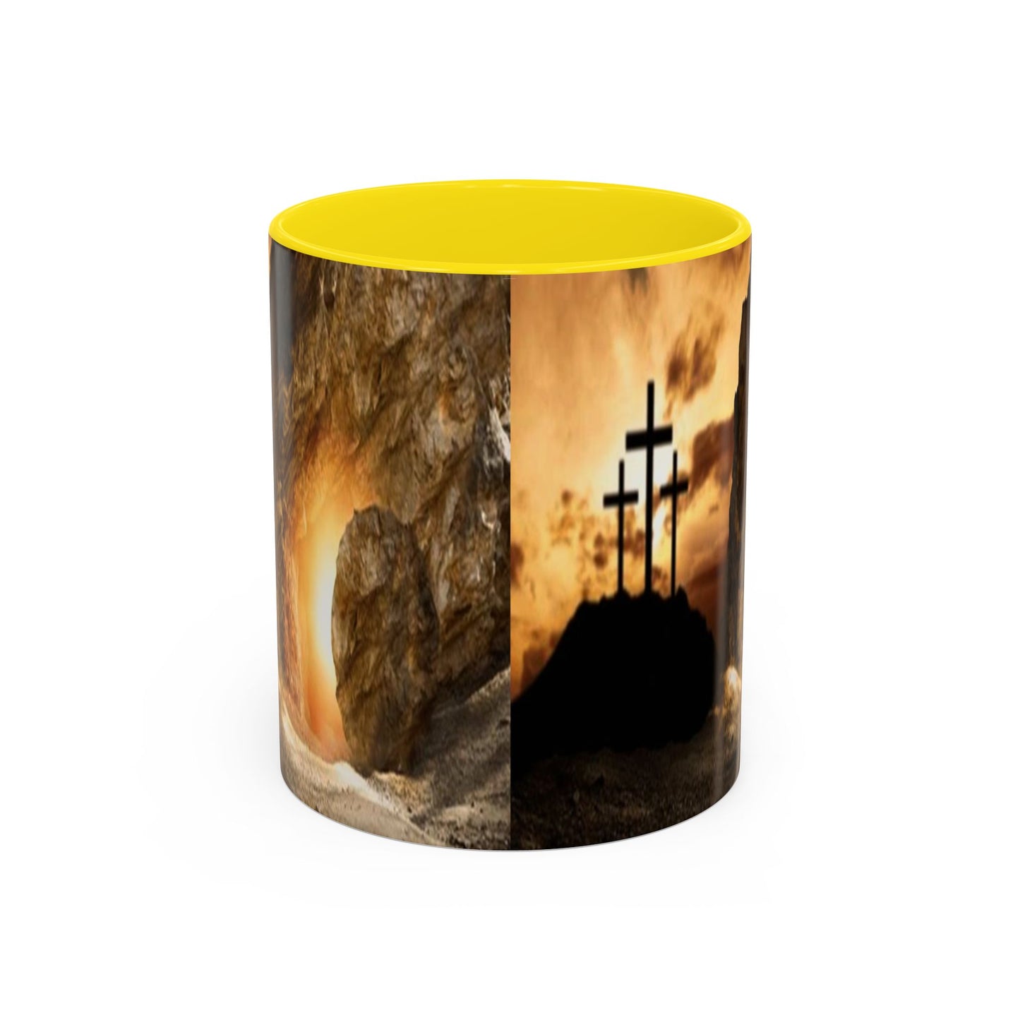 He is Risen -Accent Coffee Mug (11, 15oz) - Easter - Mother's Day - Father's Day