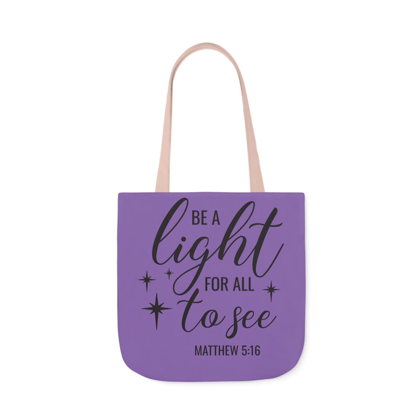 Be a light - Canvas Tote Bag, 5-Color Straps - Religion