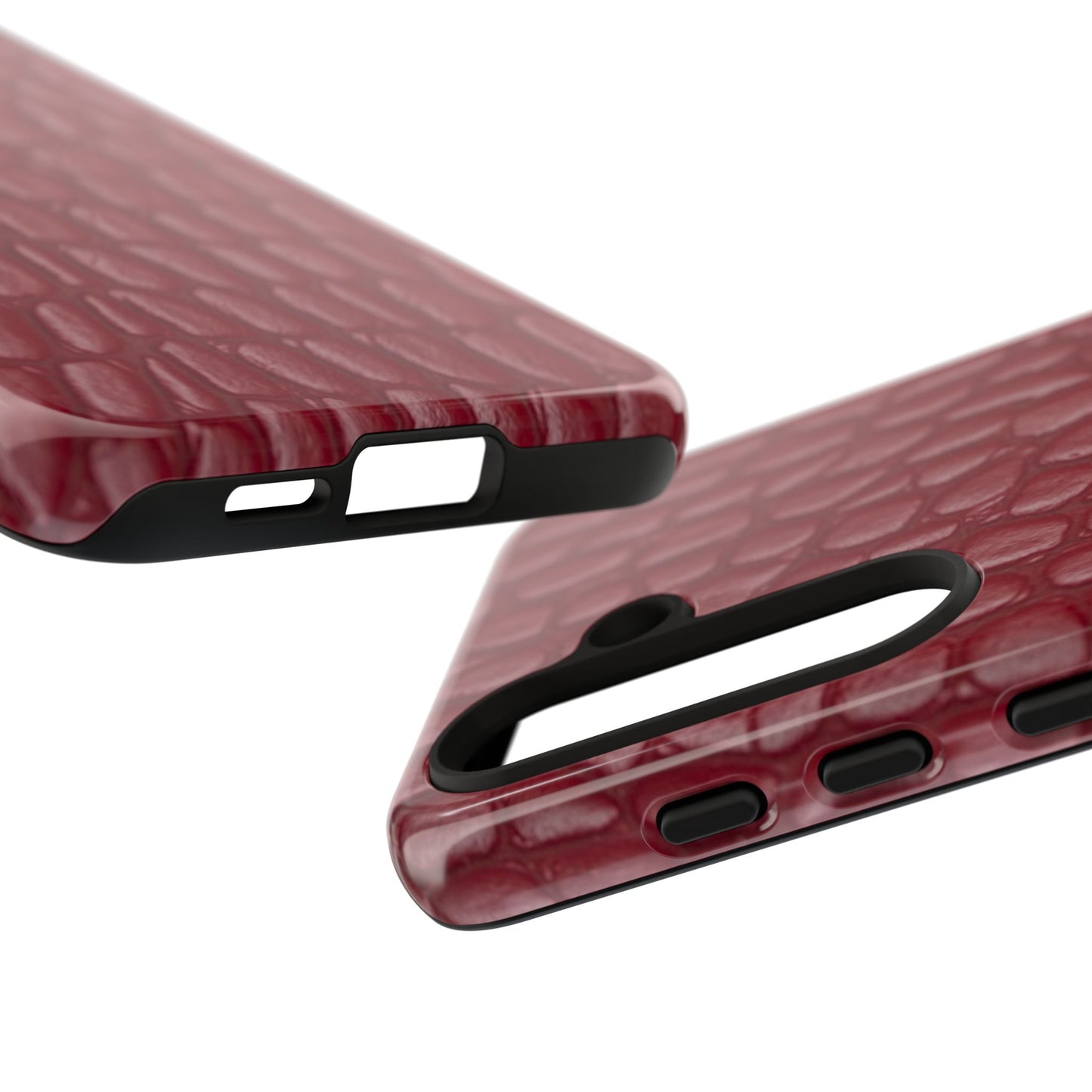 Red Leather - Tough Cases - Whimsical Phone Cases