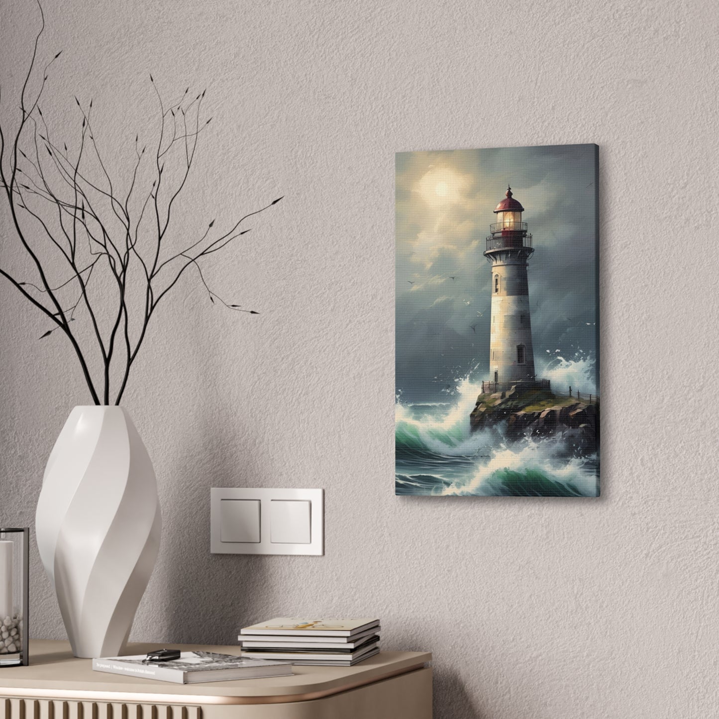 Light House - Canvas Stretched, 0.75"