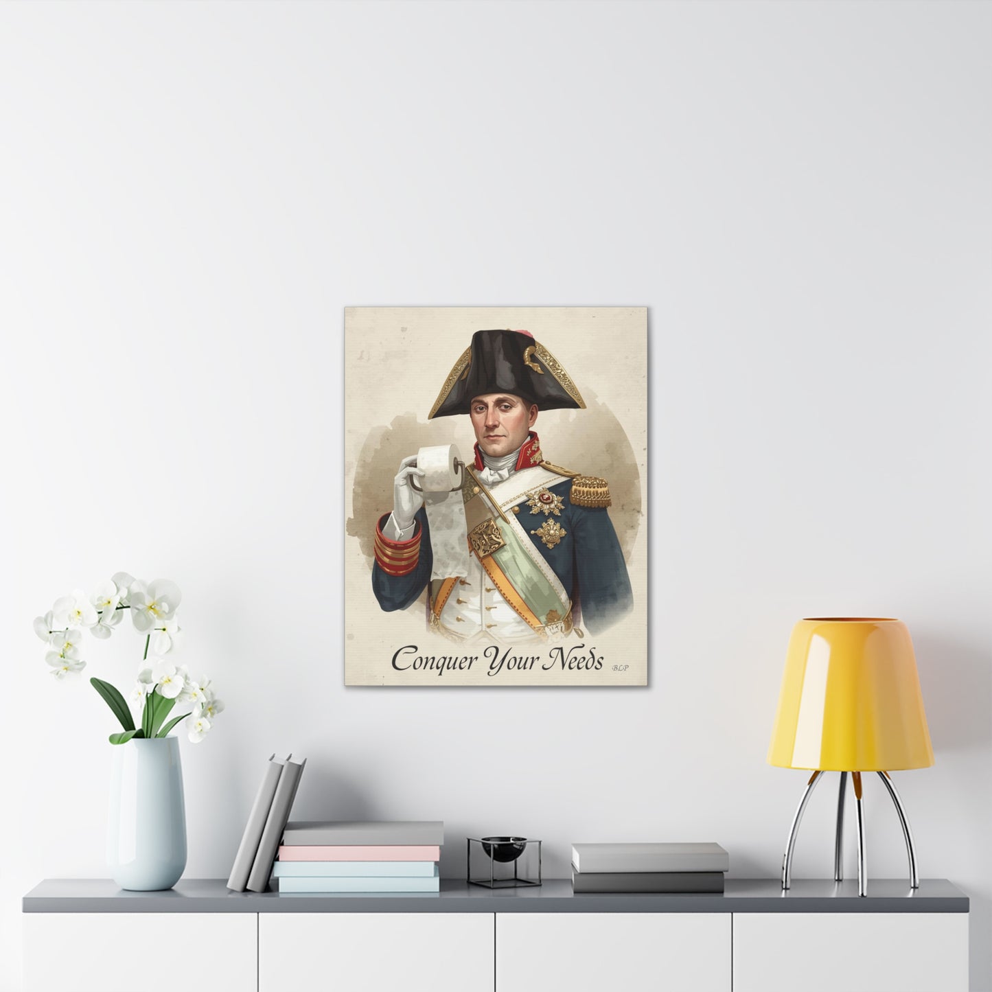 Napoleon - Canvas Stretched, 0.75" - 2026 Wall Art - Bathroom Humor