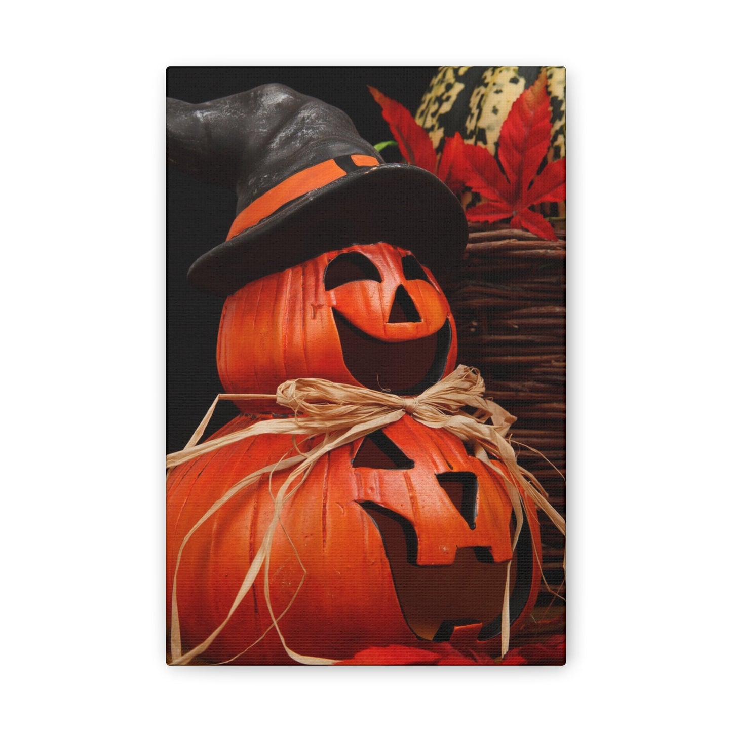 Pumpkins - Canvas Stretched, 0.75" - Halloween