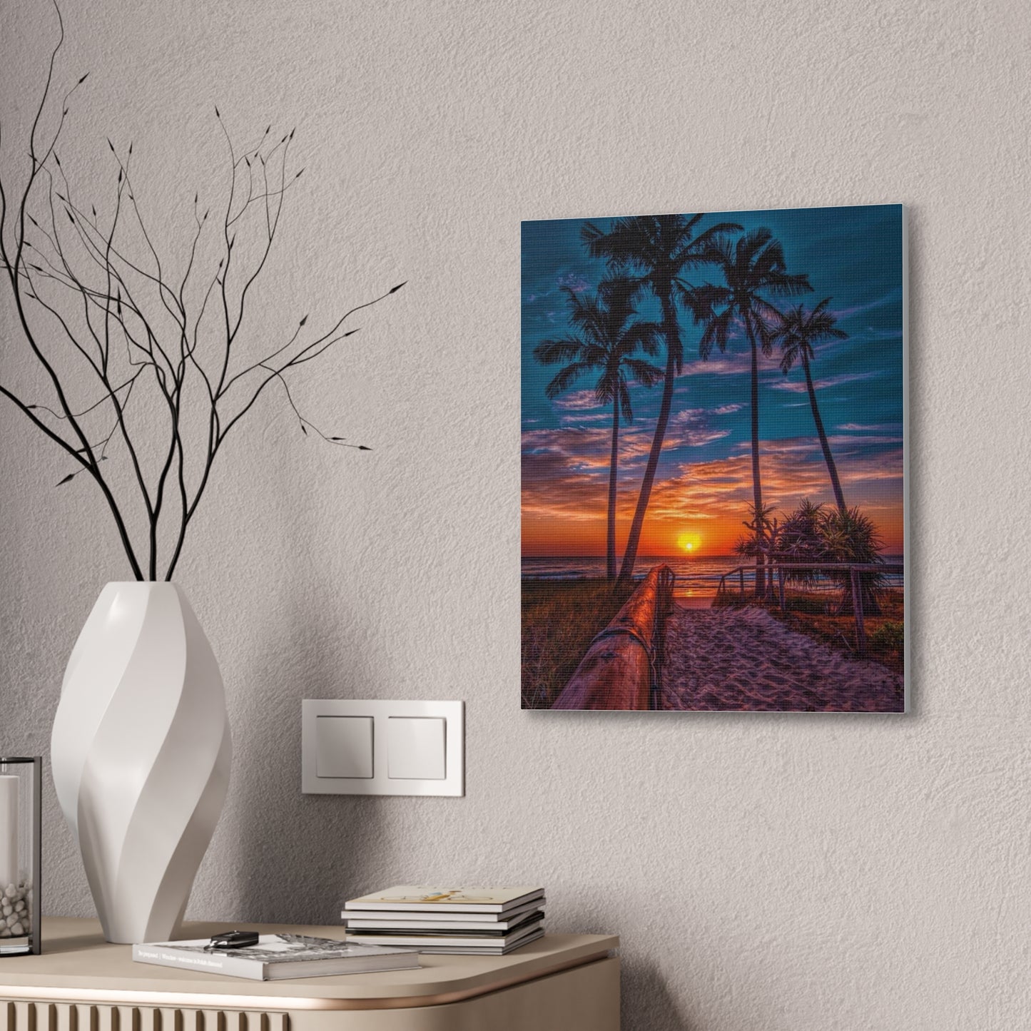 Sunset Palms - Canvas Stretched, 0.75"