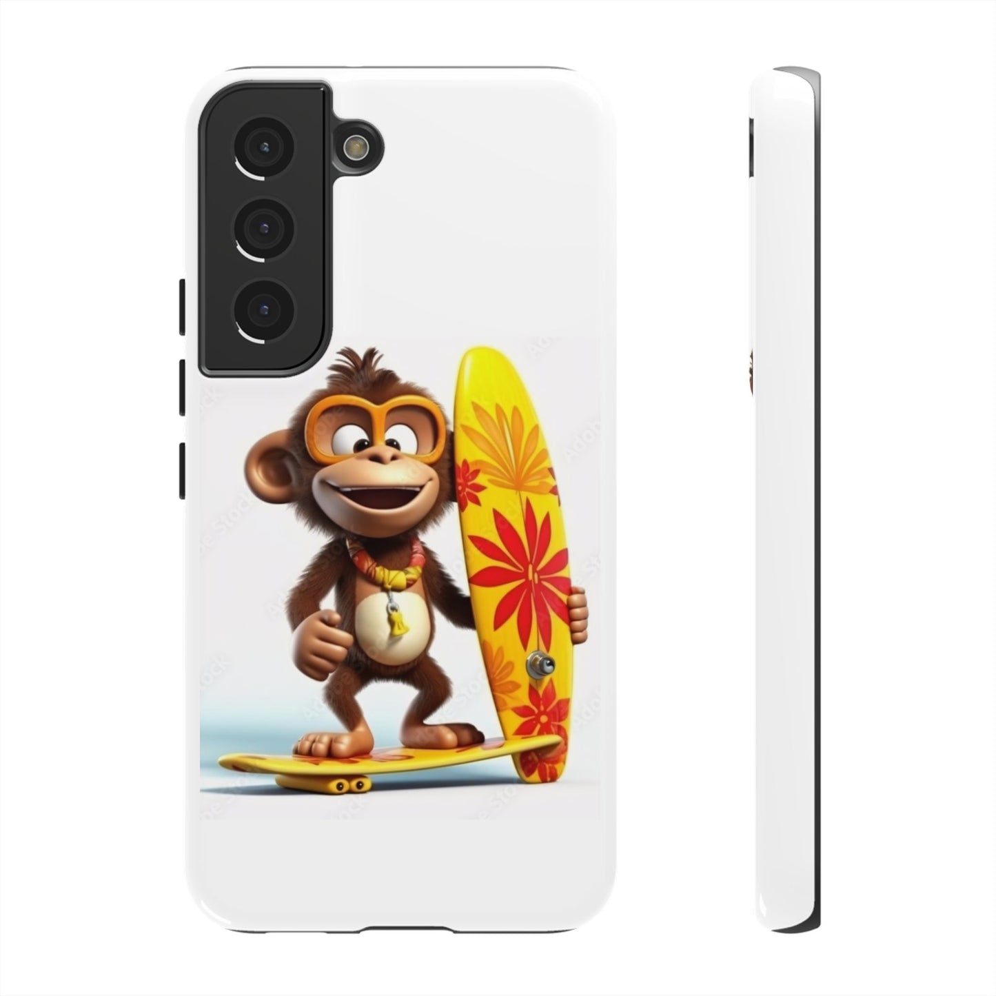 Surfer Monkey -Tough Whimsical Phone Cases