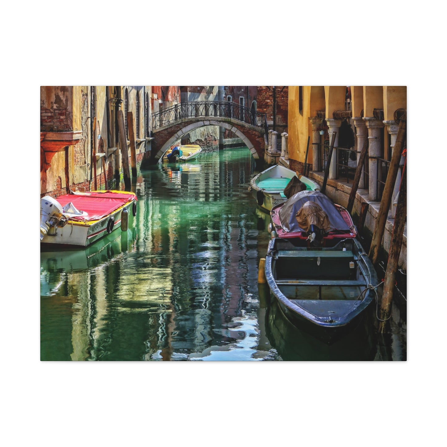 a-Venice Canal 1 - Canvas Stretched, 0.75"