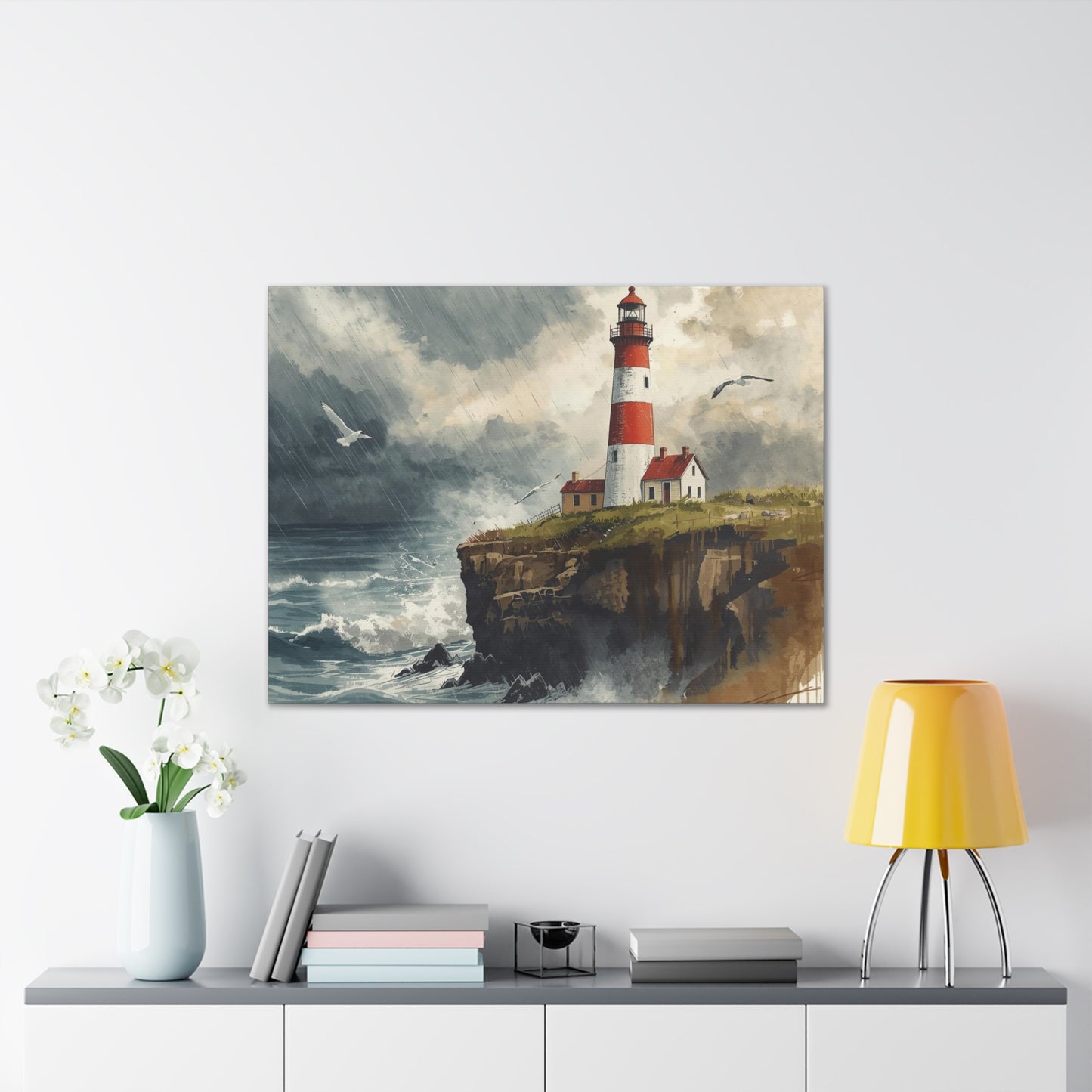 North Coast Light House - Canvas Stretched, 0.75" - 2026 Wall Art Places