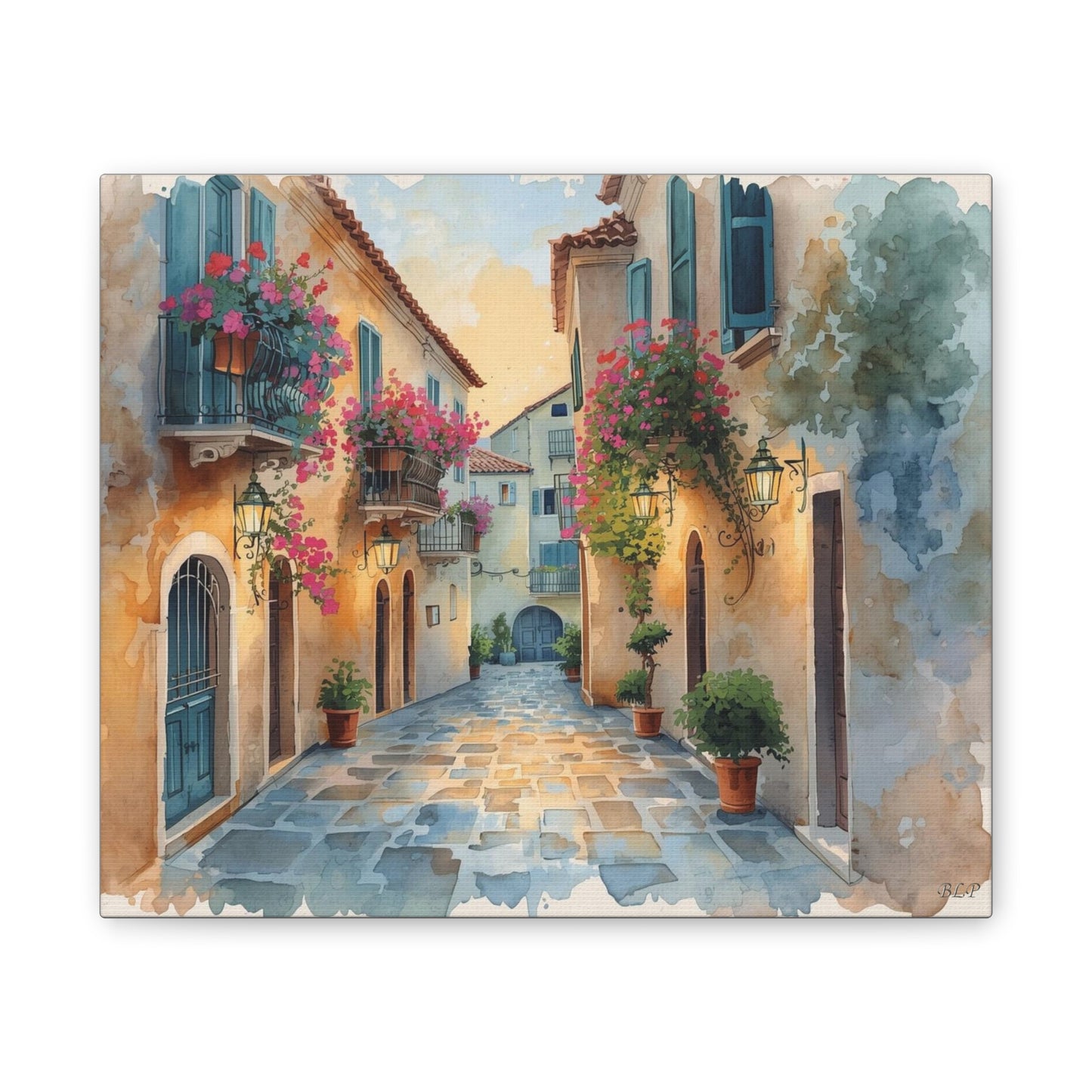 Old Italian Street - Canvas Stretched, 0.75"- 2026 Wall Art Places