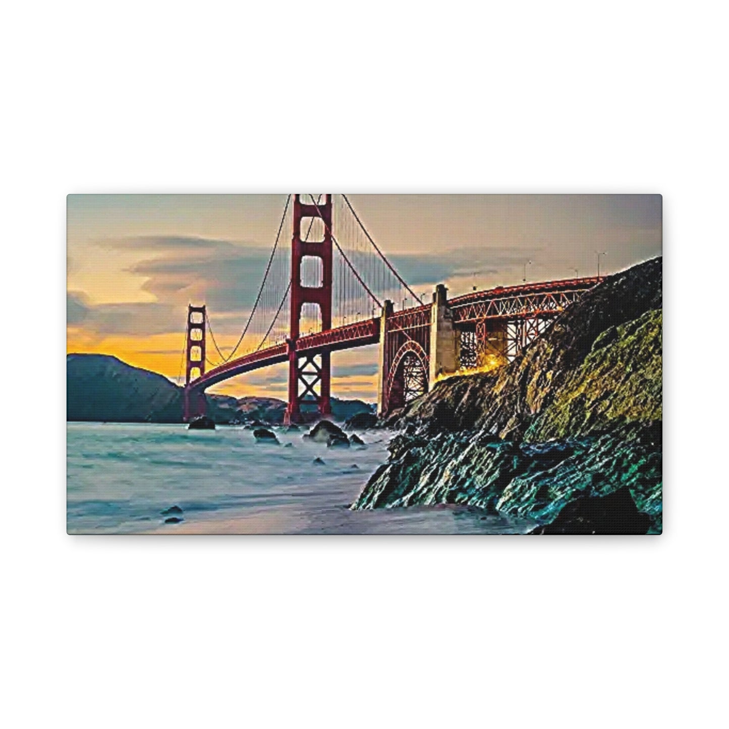 Golden Gate - Canvas Stretched, 0.75"