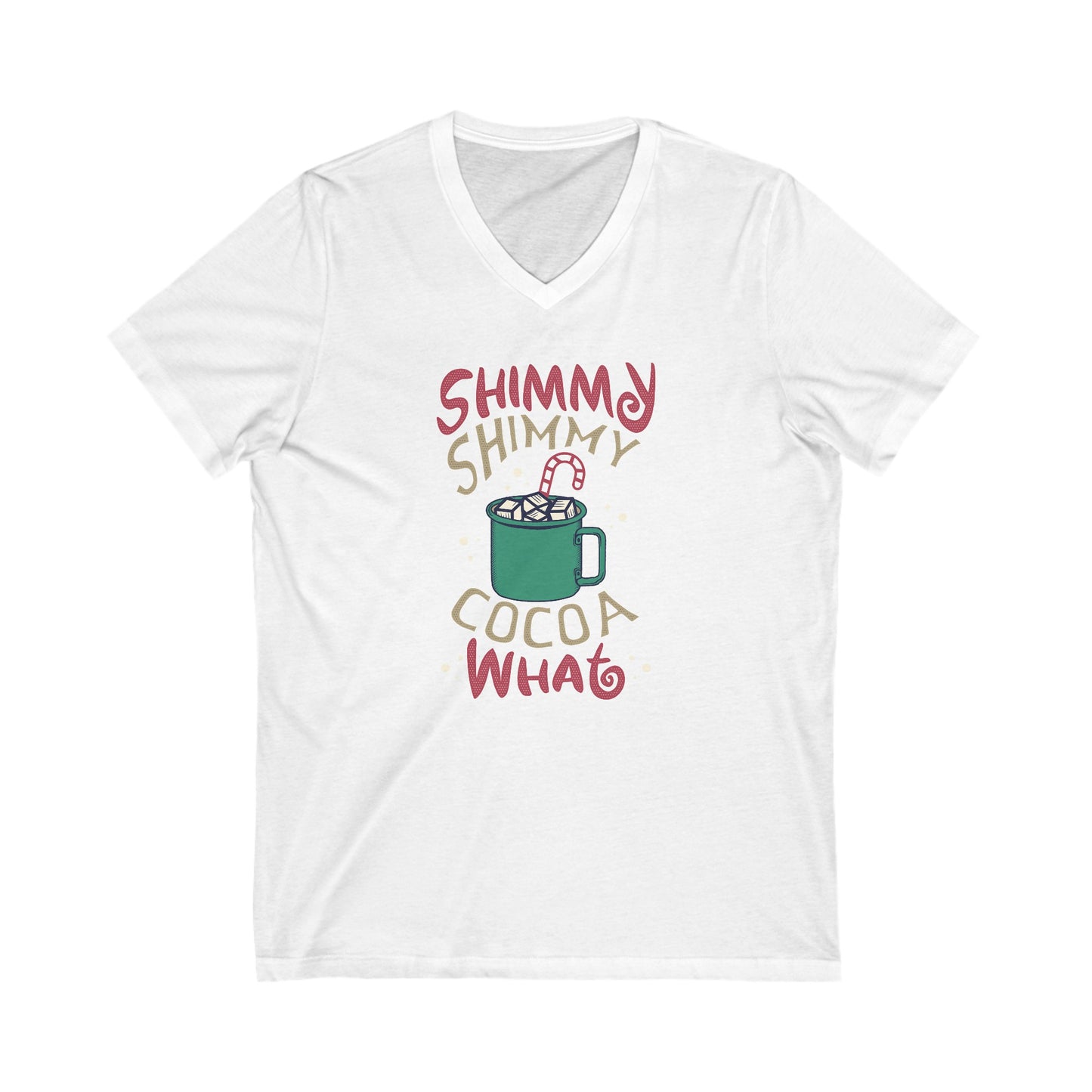 Shimmy - Unisex Jersey Short Sleeve V-Neck T-Shirts - Christmas