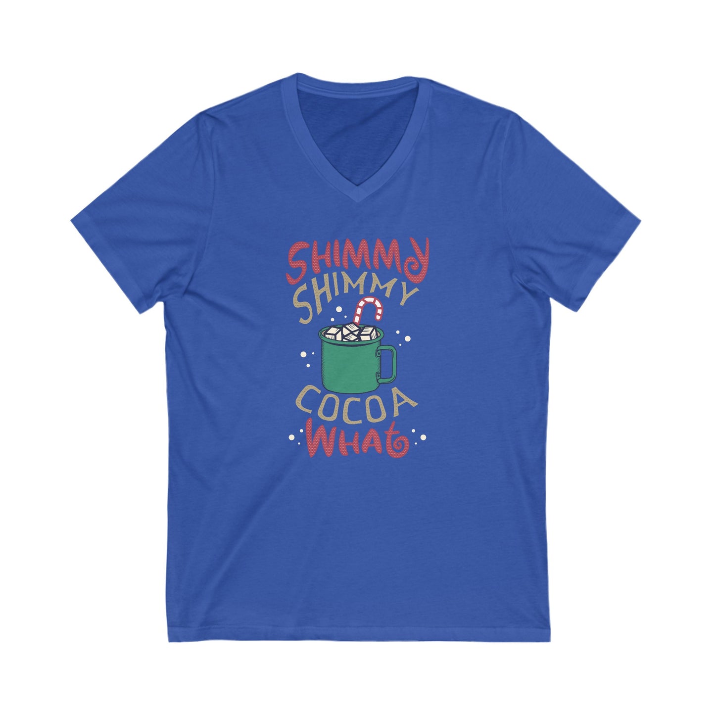 Shimmy - Unisex Jersey Short Sleeve V-Neck T-Shirts - Christmas