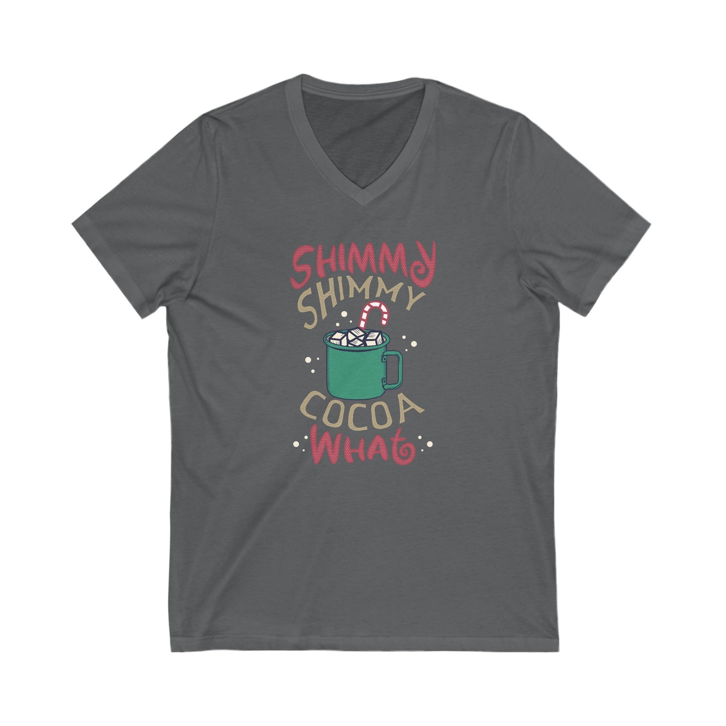 Shimmy - Unisex Jersey Short Sleeve V-Neck T-Shirts - Christmas