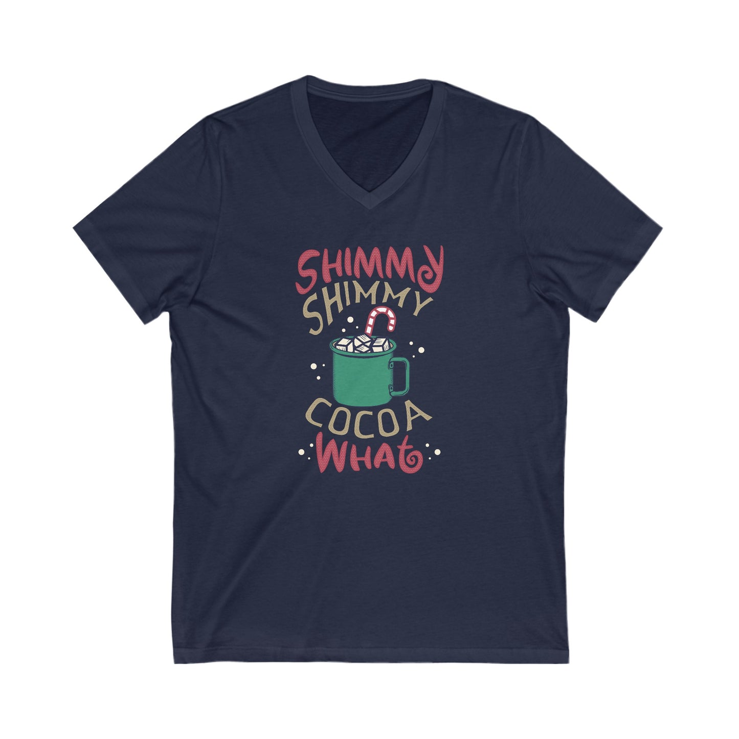 Shimmy - Unisex Jersey Short Sleeve V-Neck T-Shirts - Christmas