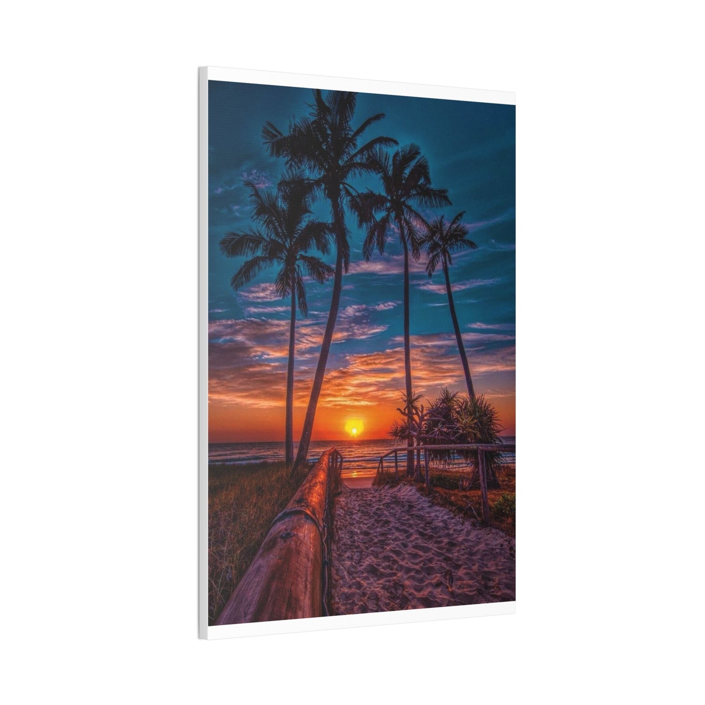 Sunset Palms - Canvas Stretched, 0.75"