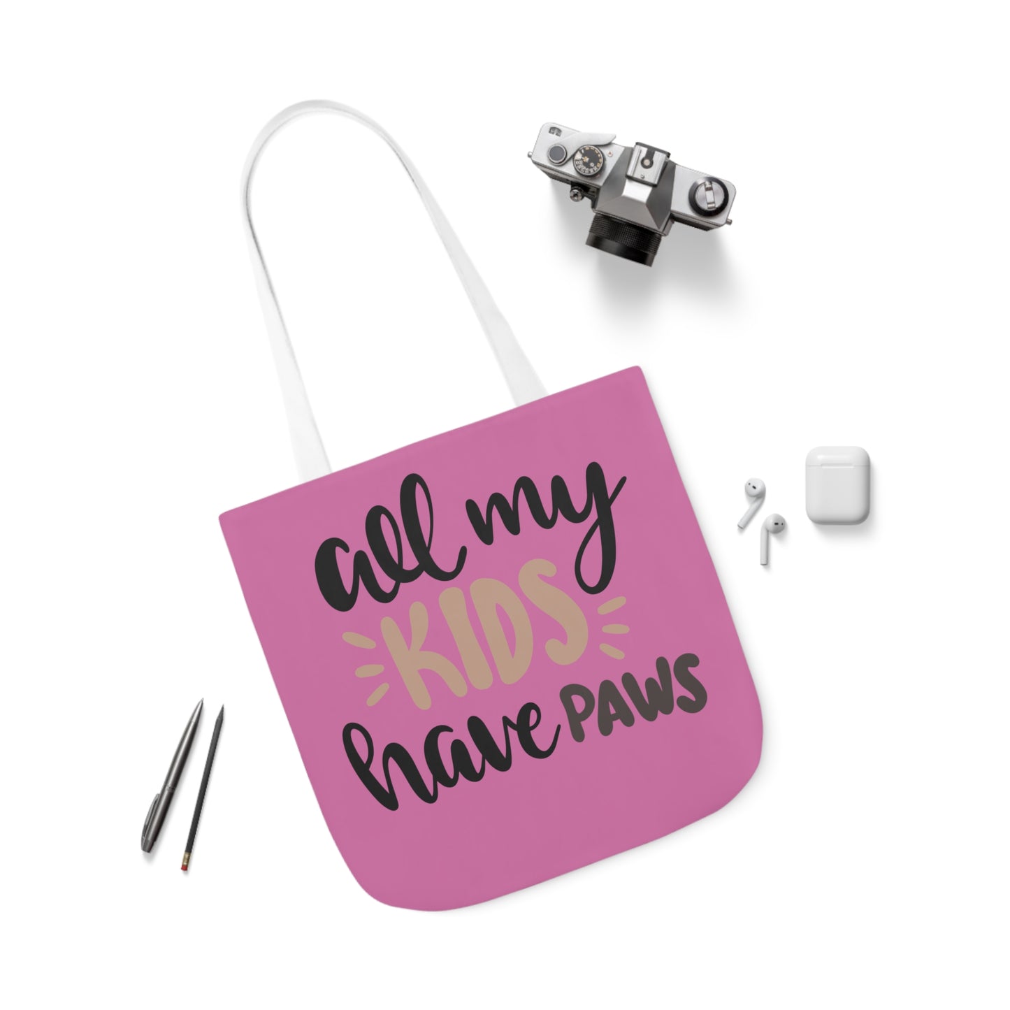 All My - Canvas Tote Bag, 5-Color Straps - Mother's Day