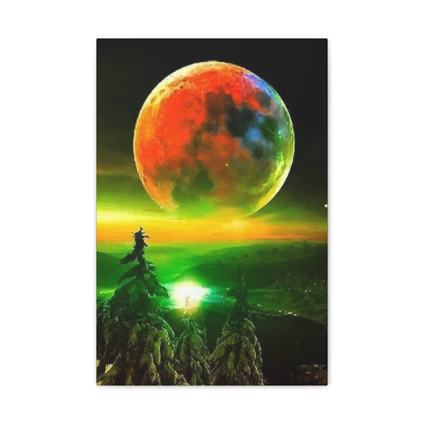 Harvest Moon - Canvas Stretched, 0.75"