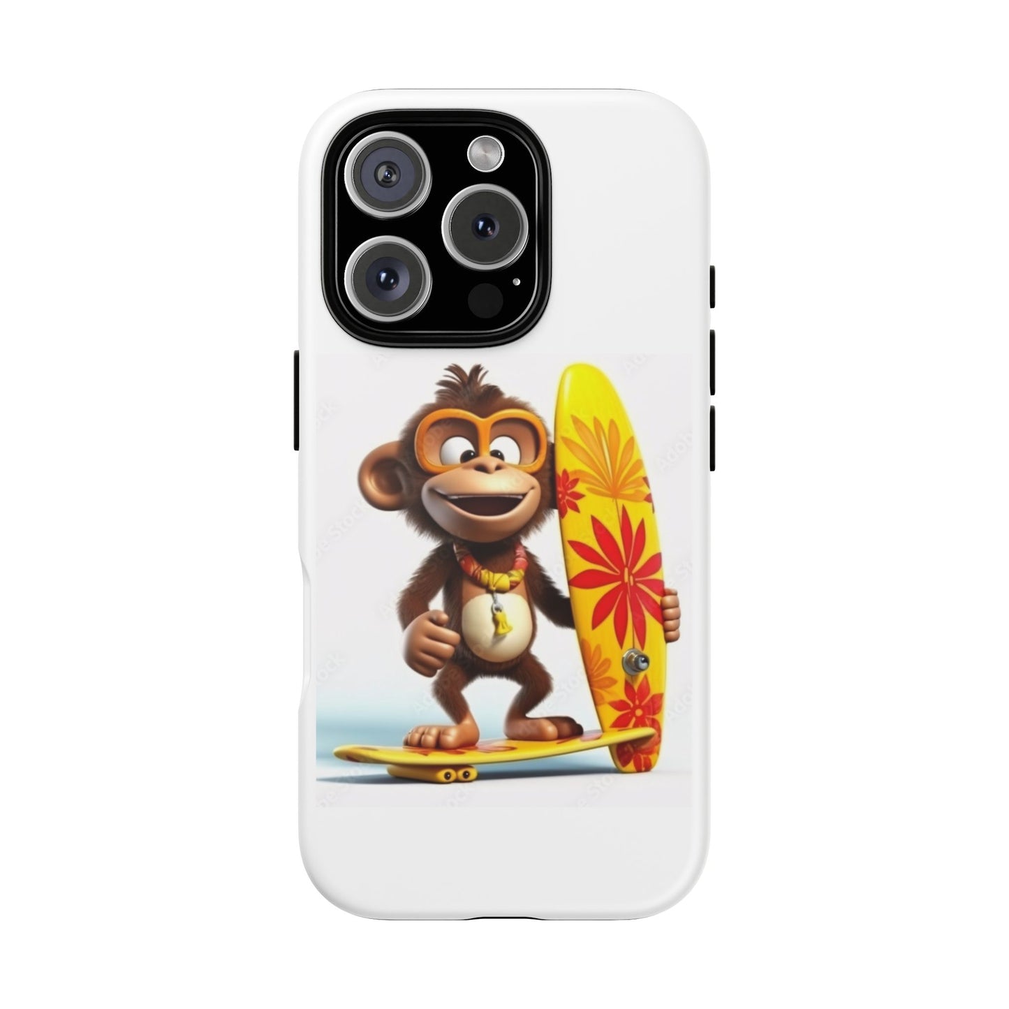 Surfer Monkey -Tough Whimsical Phone Cases