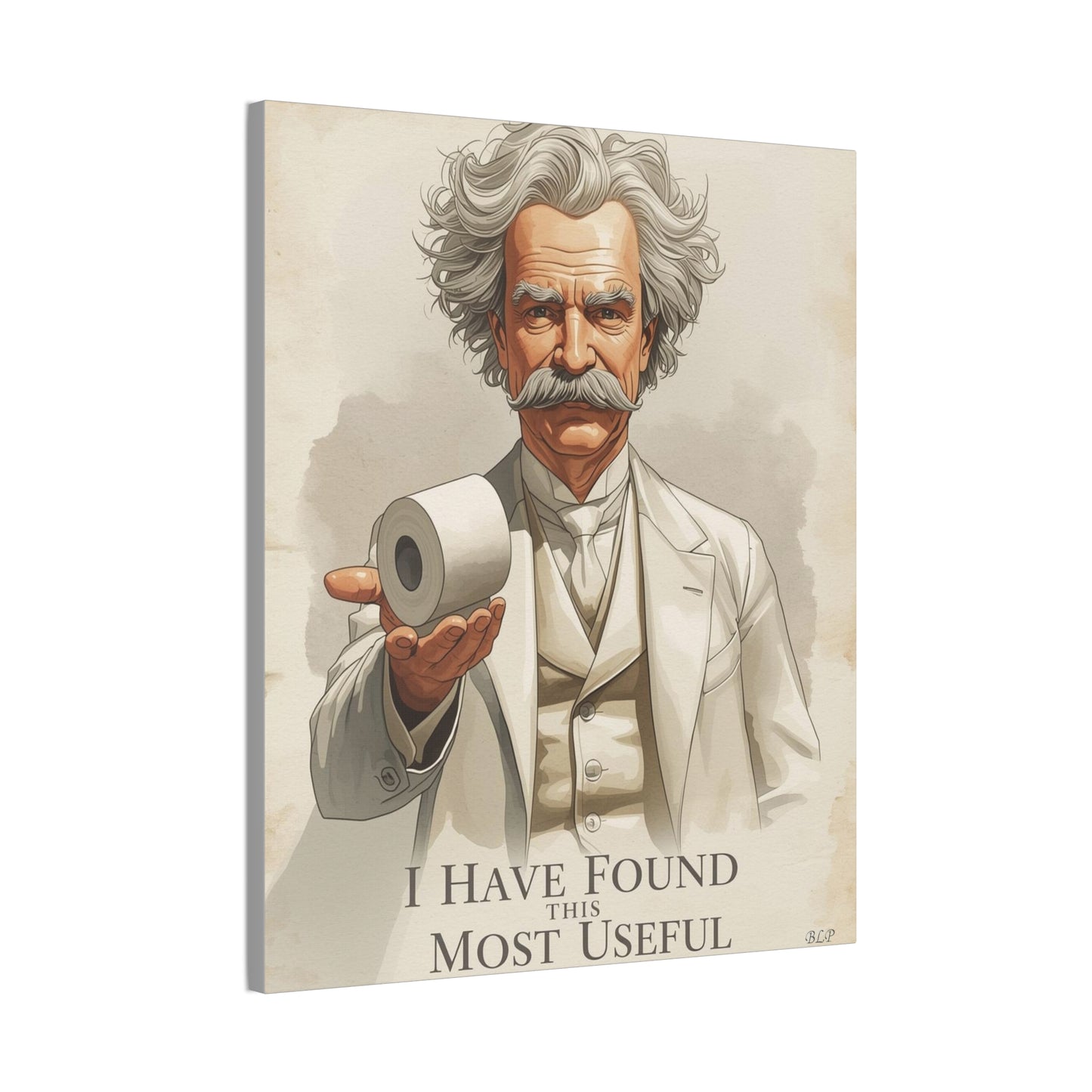 Twain - Canvas Stretched, 0.75" - 2026 Wall Art - Bathroom Humor