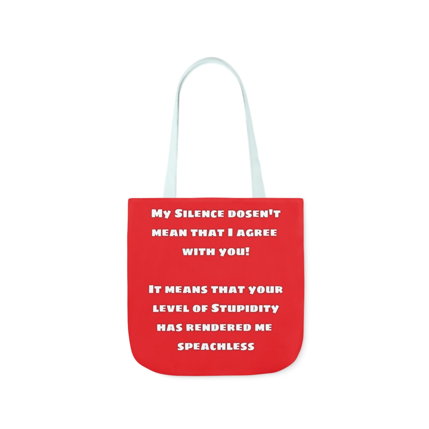 My Silence - Canvas Tote Bag, 5-Color Straps