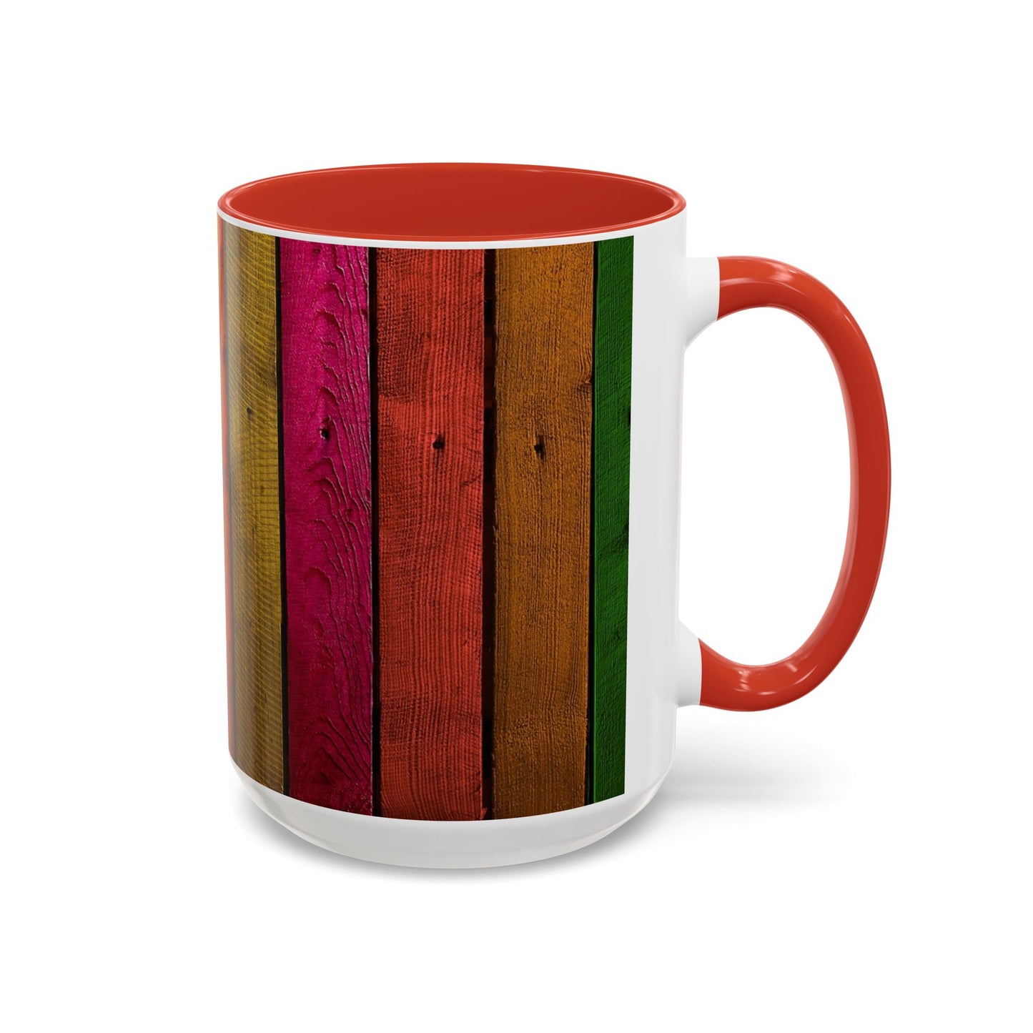 Colored Planks - Accent Coffee Mug (11, 15oz)