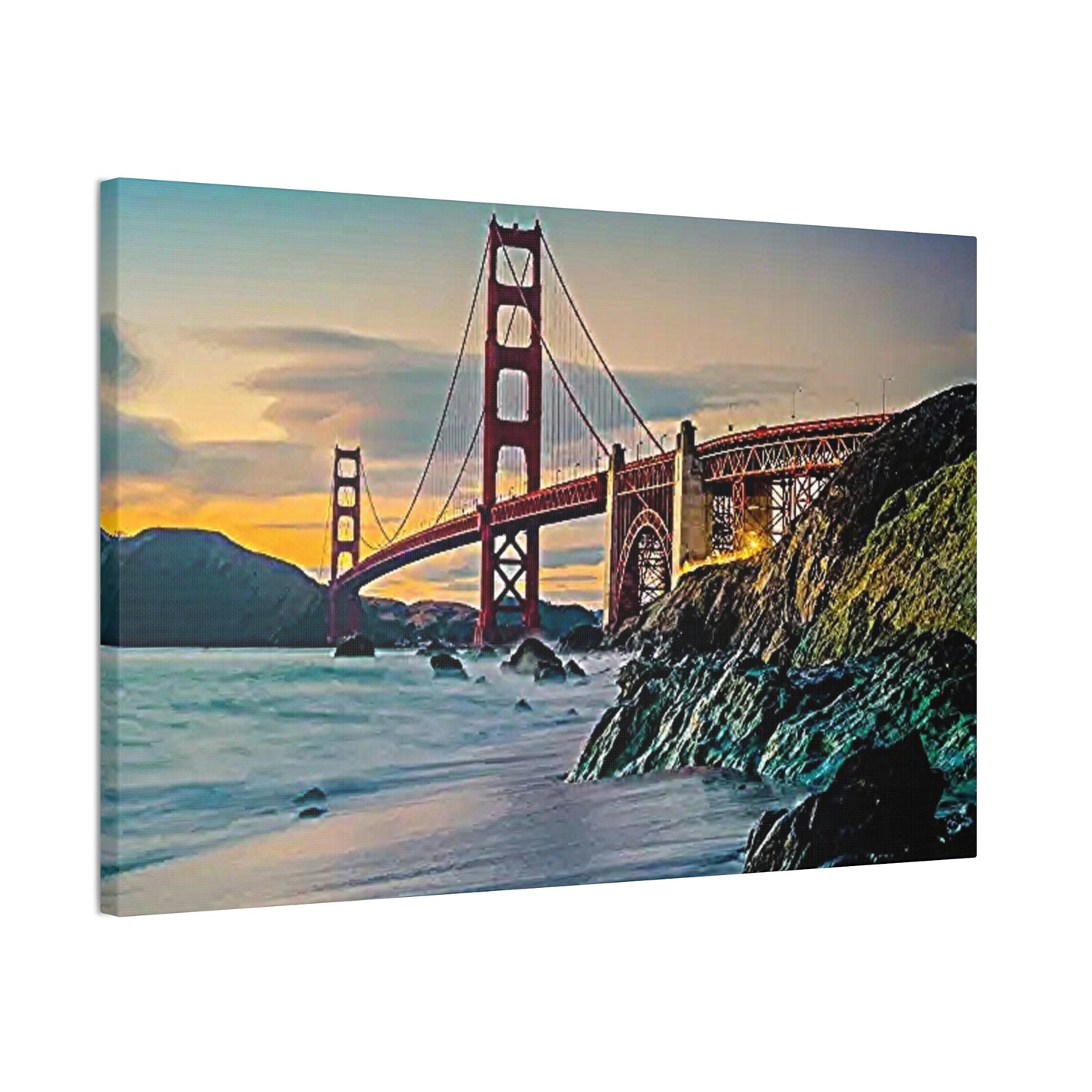 Golden Gate - Canvas Stretched, 0.75"