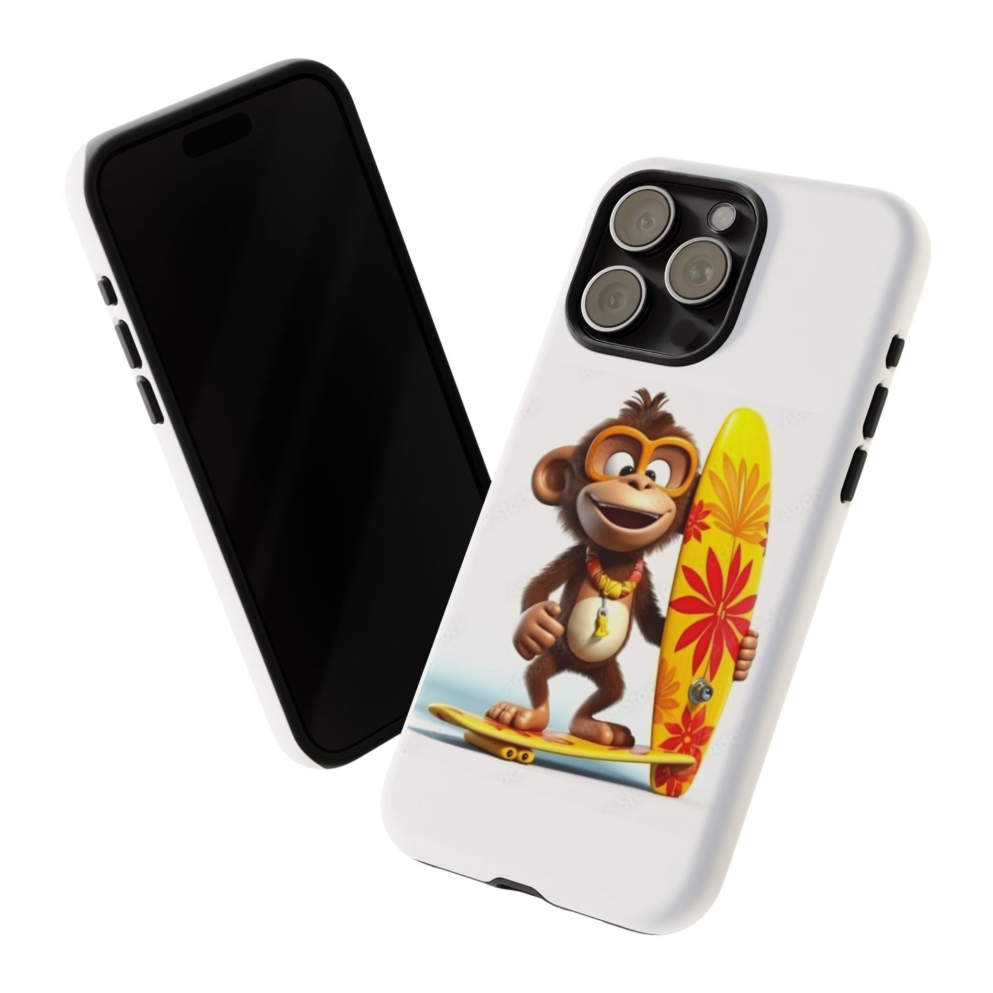 Surfer Monkey -Tough Whimsical Phone Cases