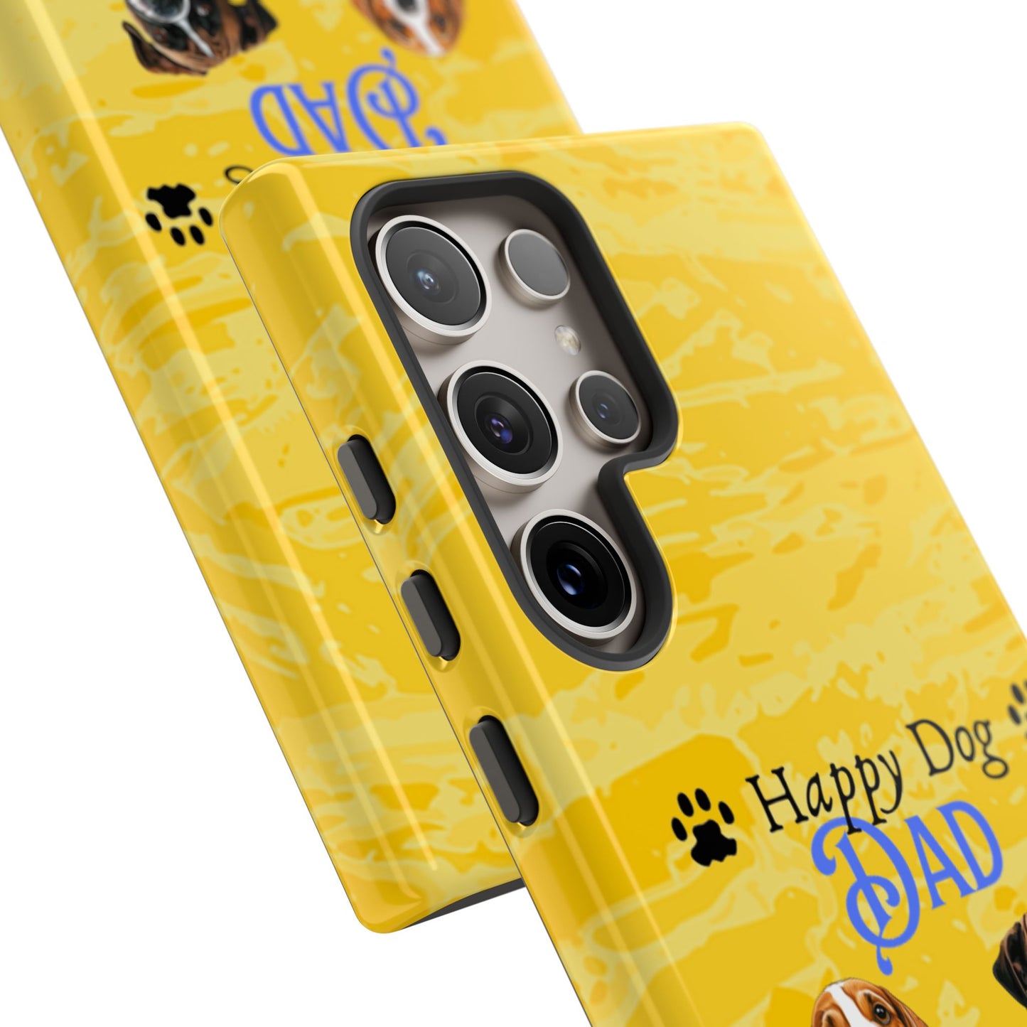 Happy Dog Dad - Personalized - Whimsical Phone Cases - Father's Day