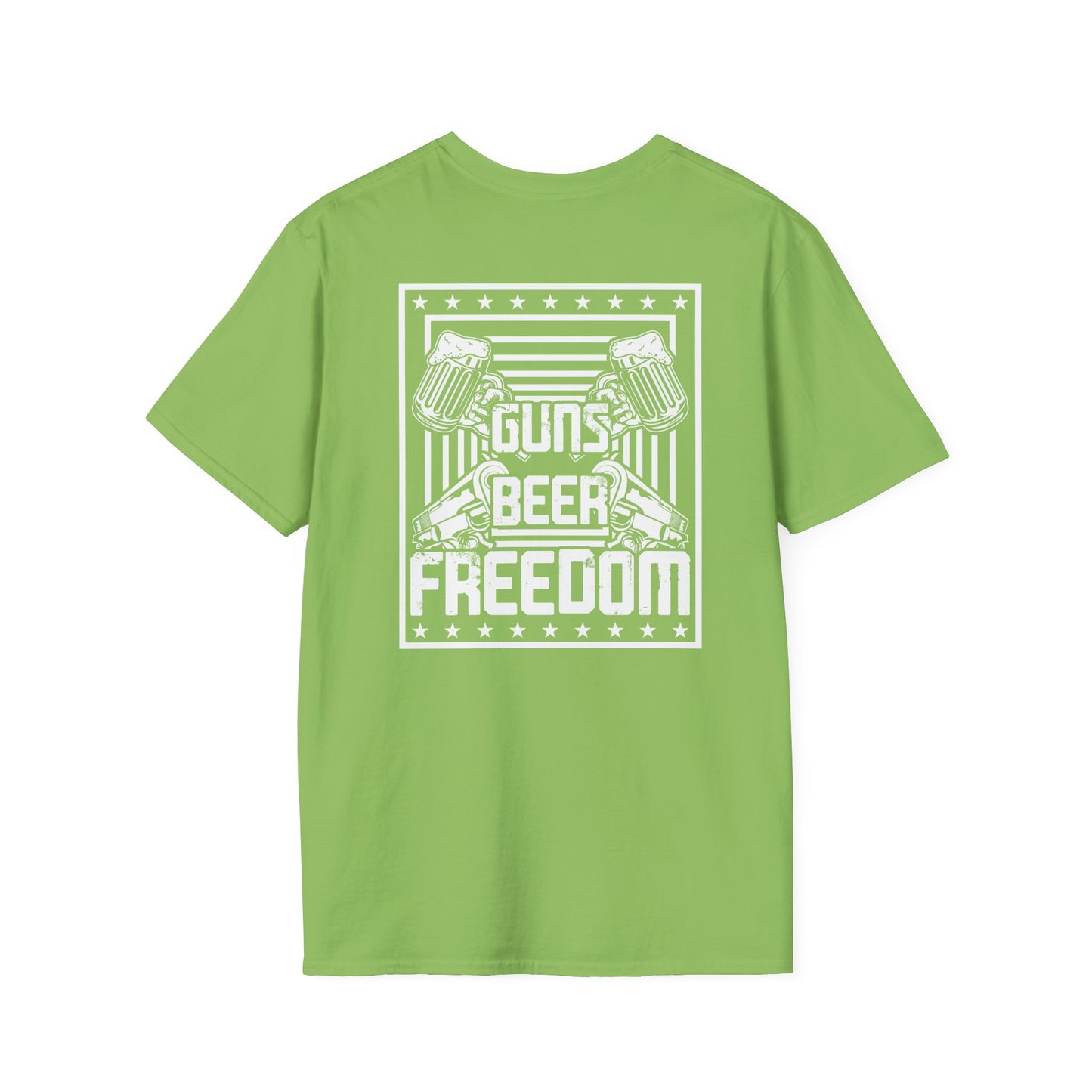 Guns Beer and Freedom - Unisex Softstyle T-Shirt