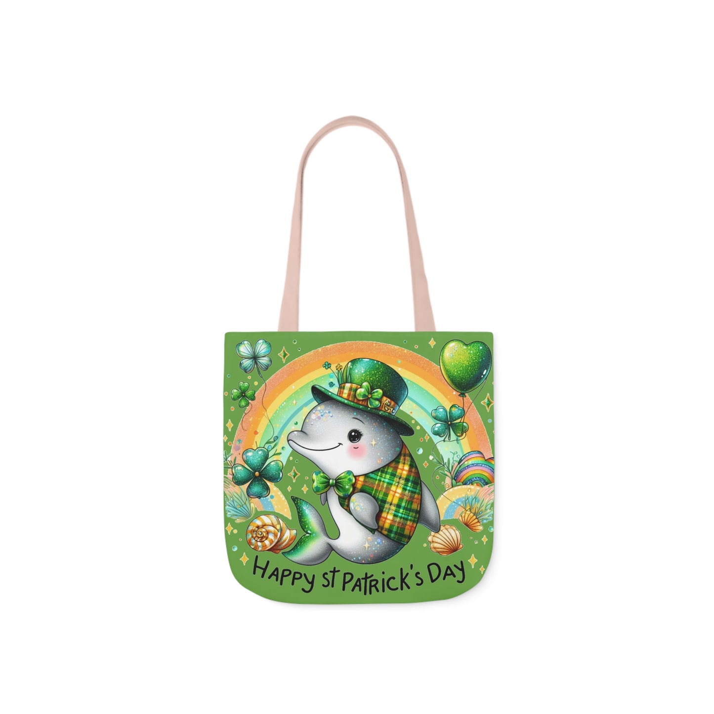 St. Patricks - Canvas Tote Bag, 5-Color Straps