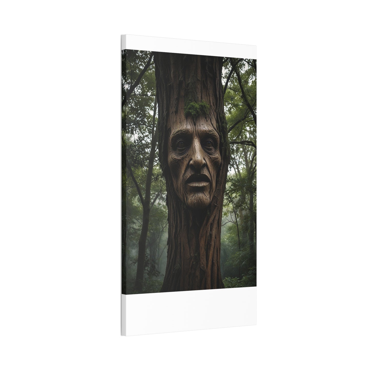 Face in the tree - Canvas Stretched, 0.75"