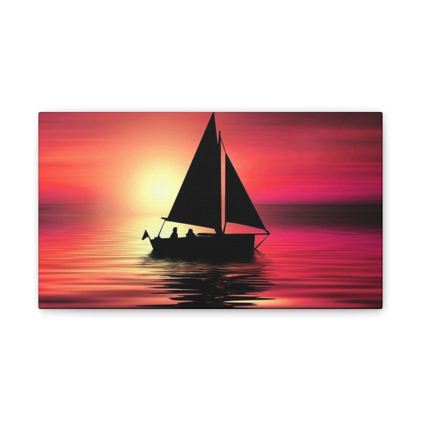 Sailing at Sunset - Canvas Stretched, 0.75"