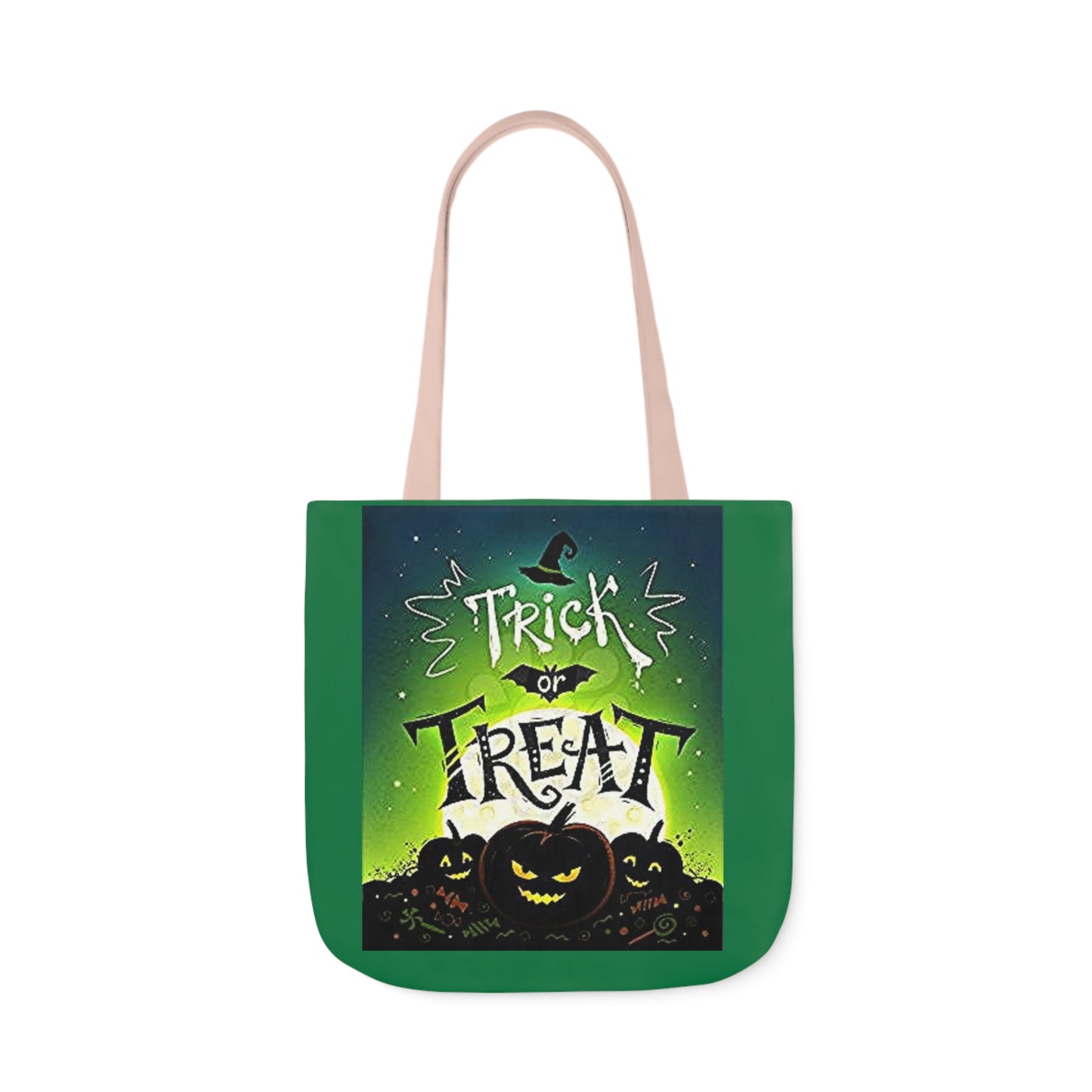 Trick or Treat - Canvas Tote Bag, 5-Color Straps - Halloween