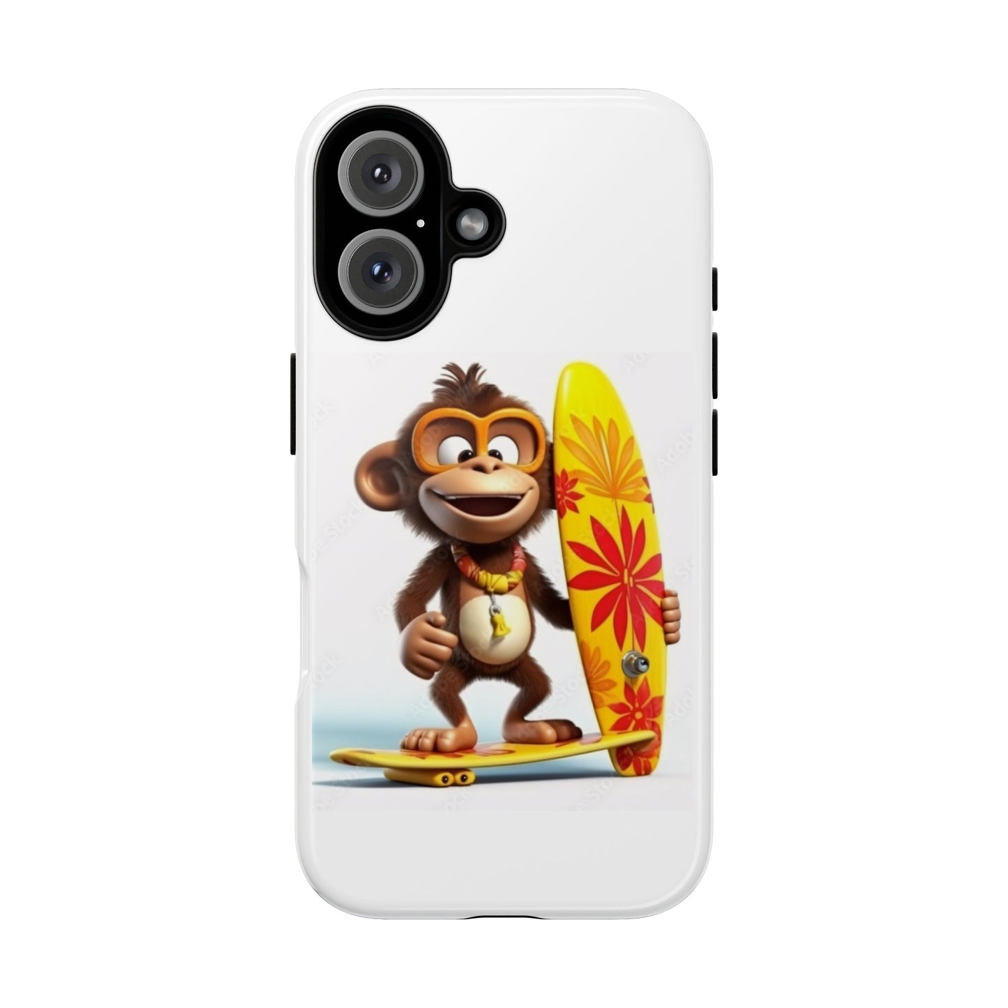 Surfer Monkey -Tough Whimsical Phone Cases