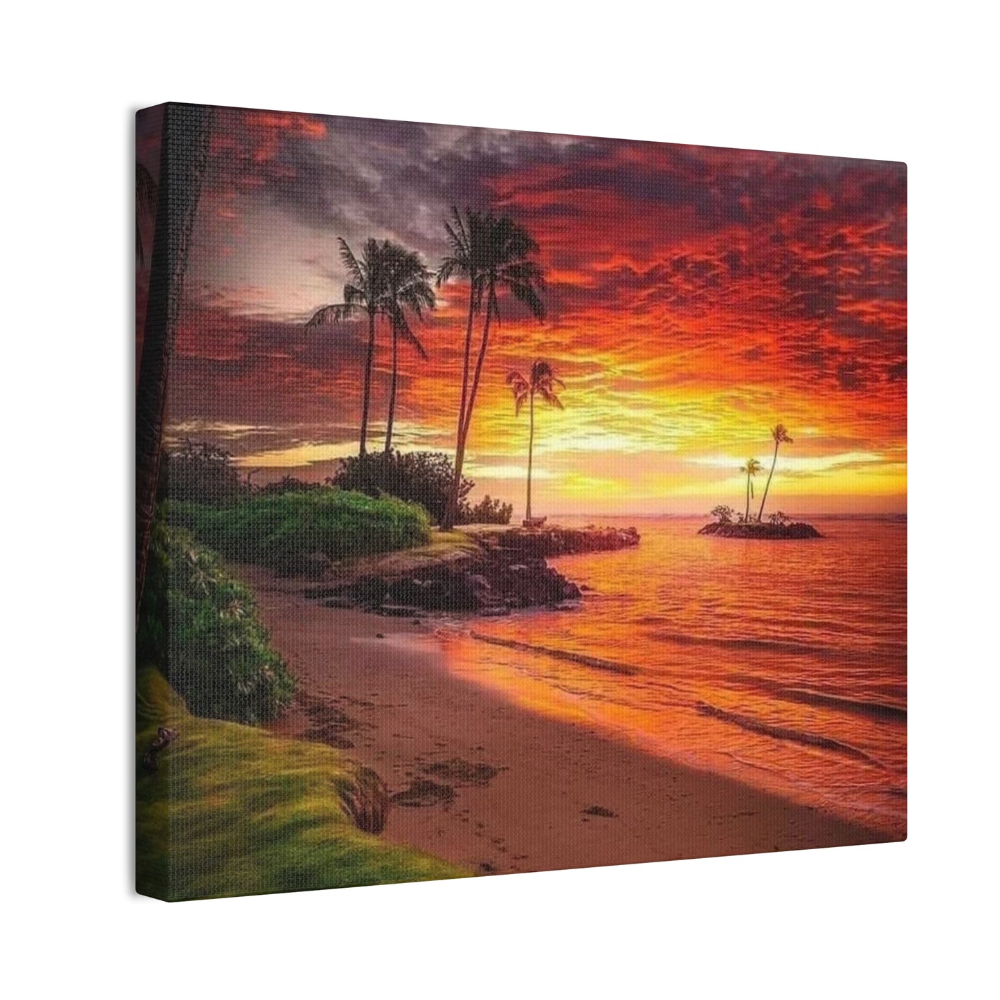 Sunset Island - Canvas Stretched, 0.75"
