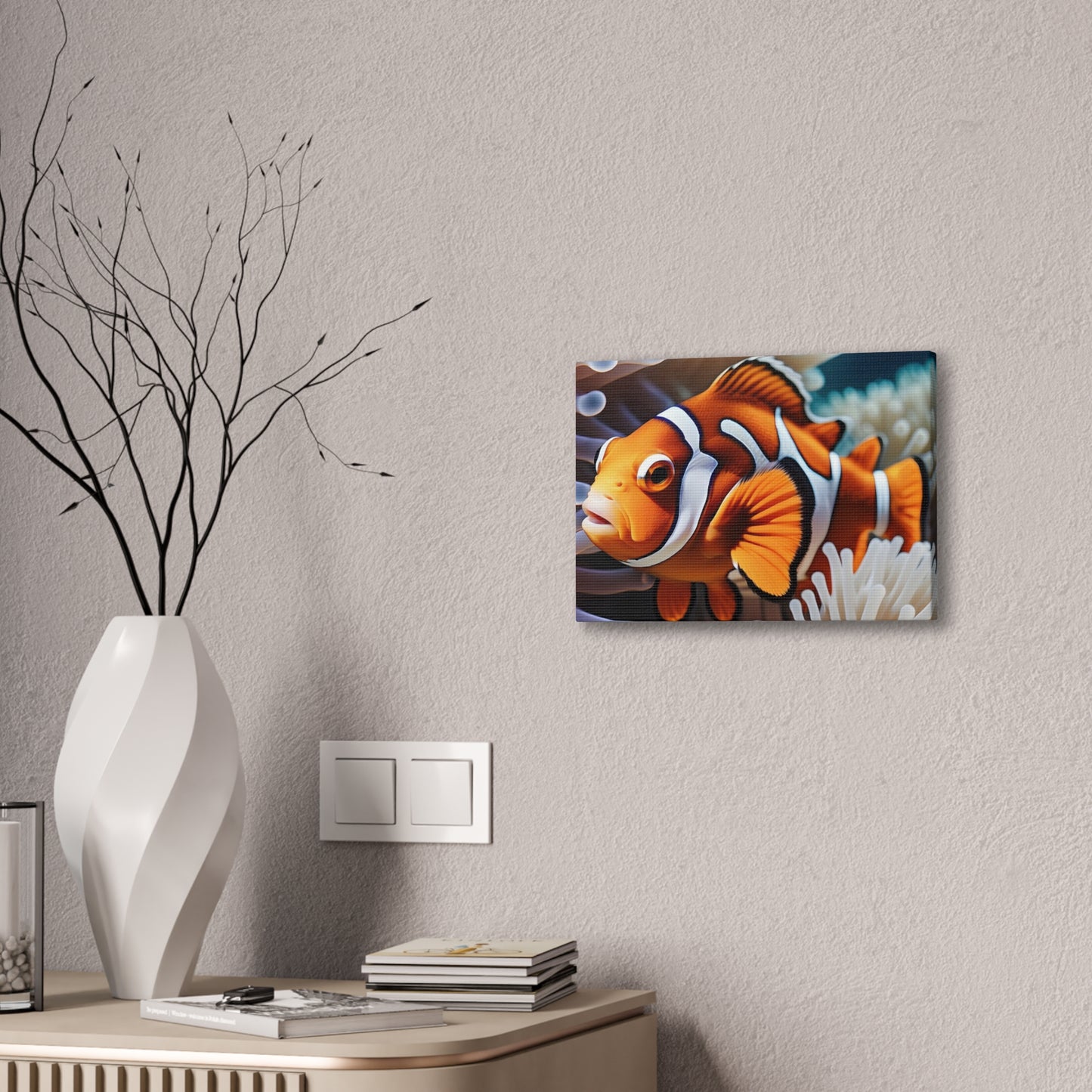 Clown Fish - Canvas Stretched, 0.75"