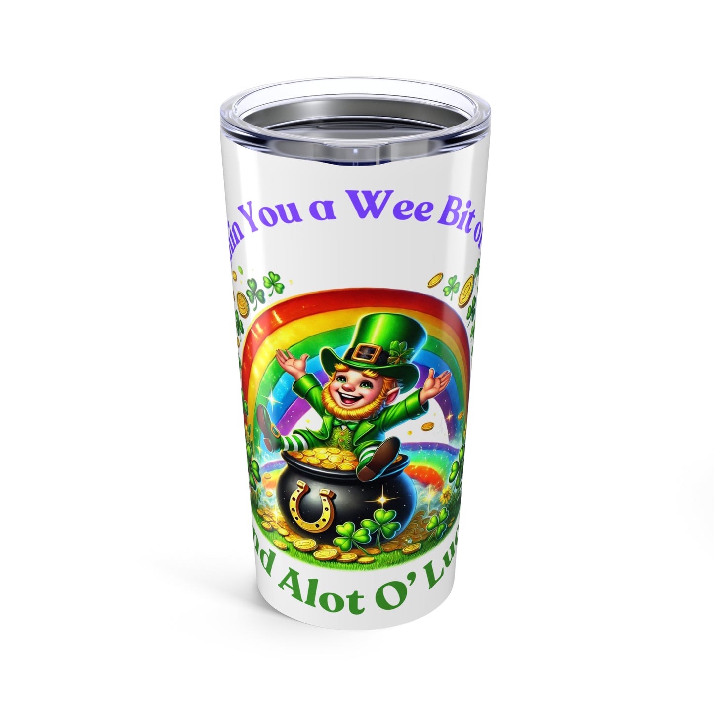 Wee Bit of Luck - Tumbler 20oz - St. Patrick's Day - Mugs and Tumblers