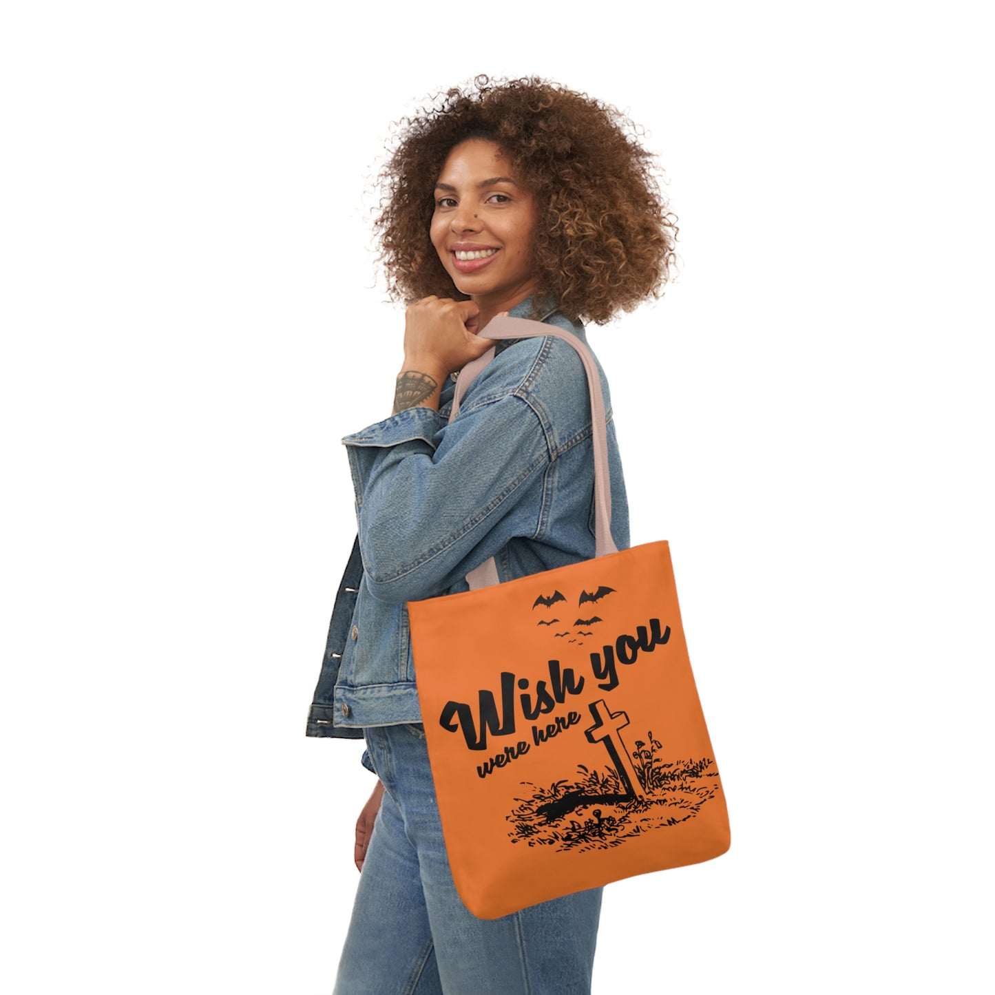 Wish you were here - Canvas Tote Bag, 5-Color Straps - Halloween