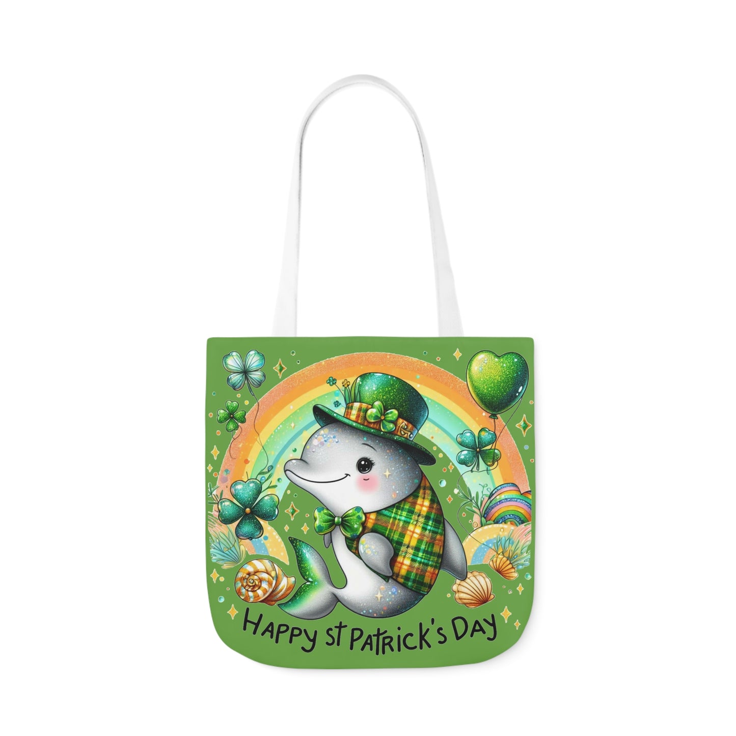 St. Patricks - Canvas Tote Bag, 5-Color Straps