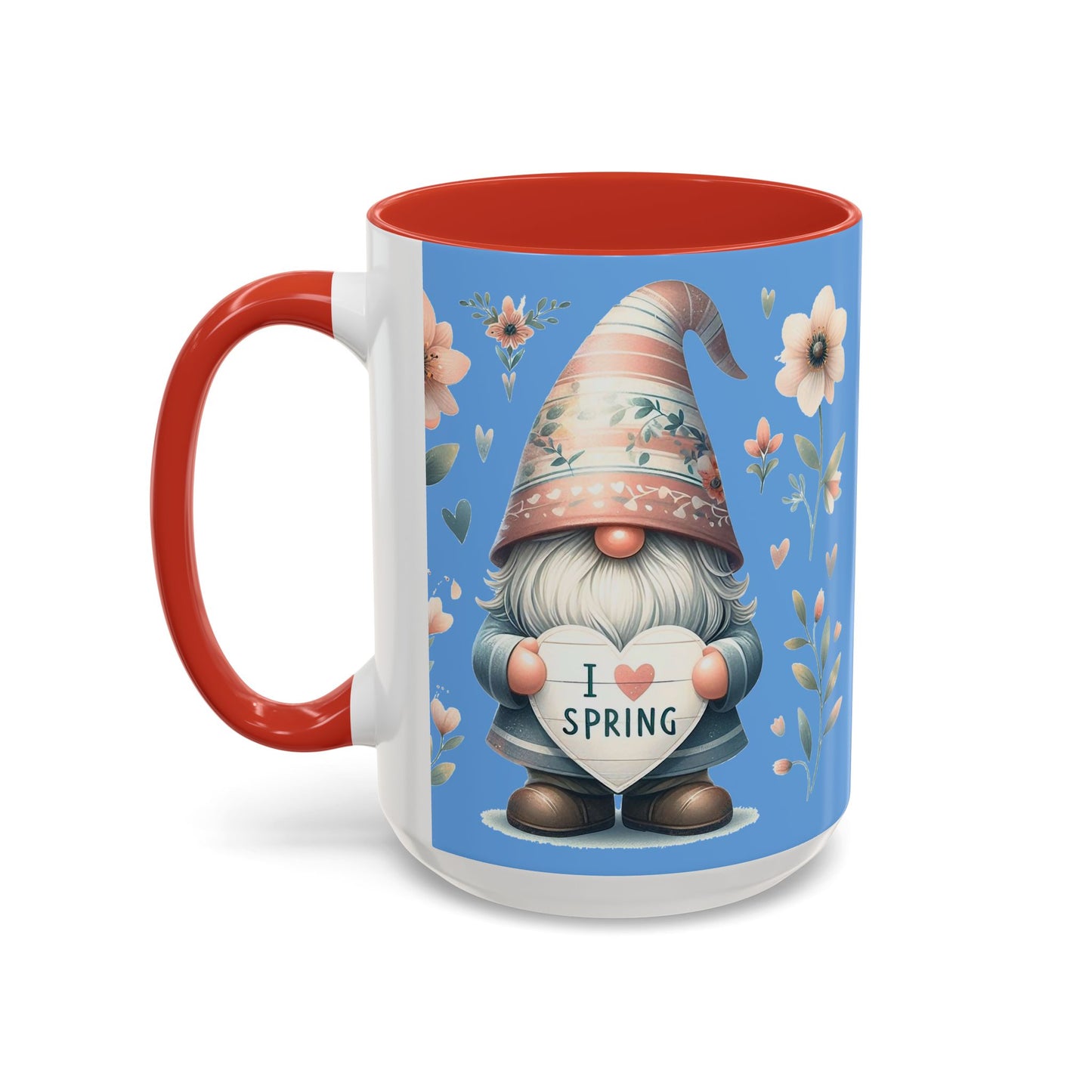 I Love Spring - Accent Coffee Mug (11, 15oz)