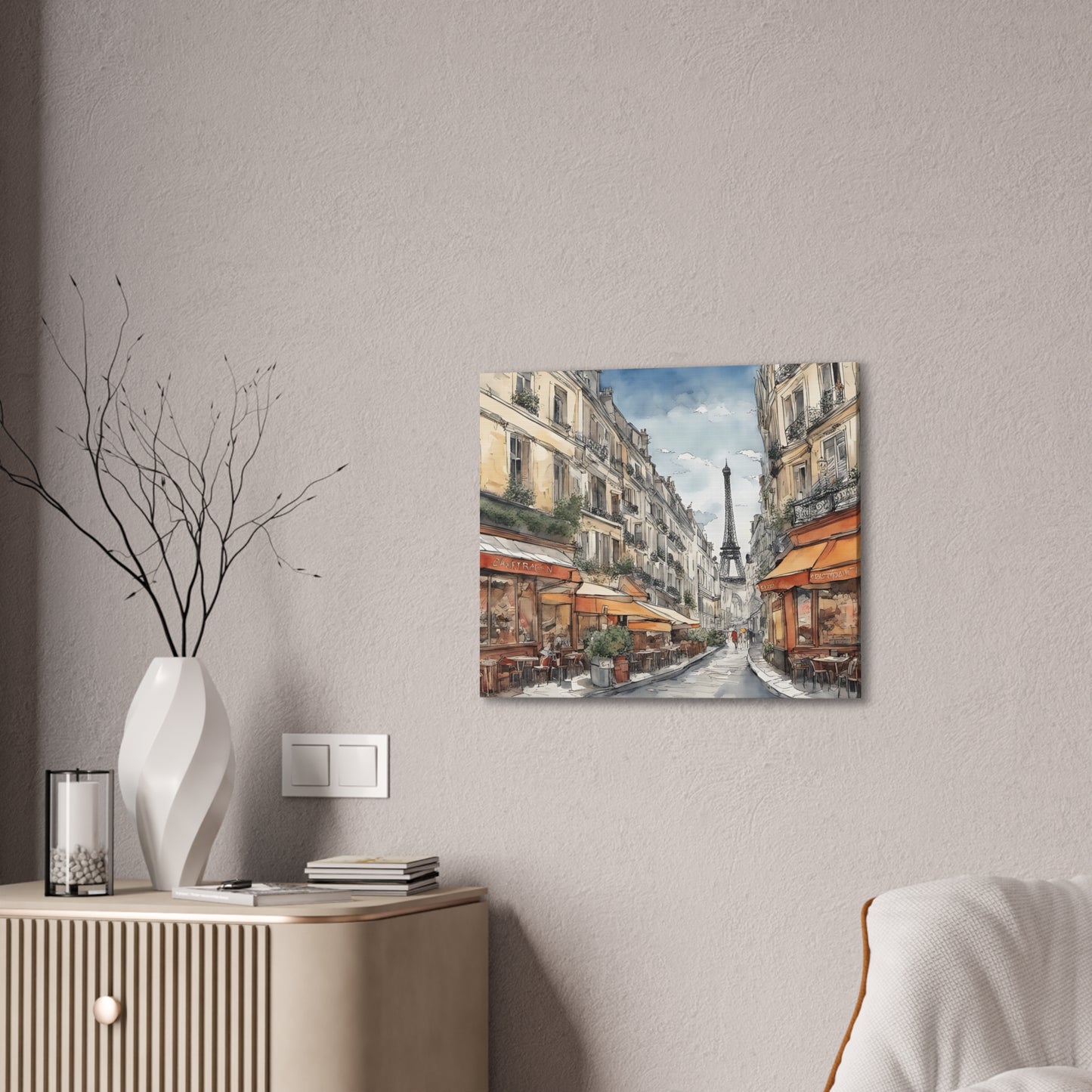 Paris Street - Canvas Stretched, 0.75"